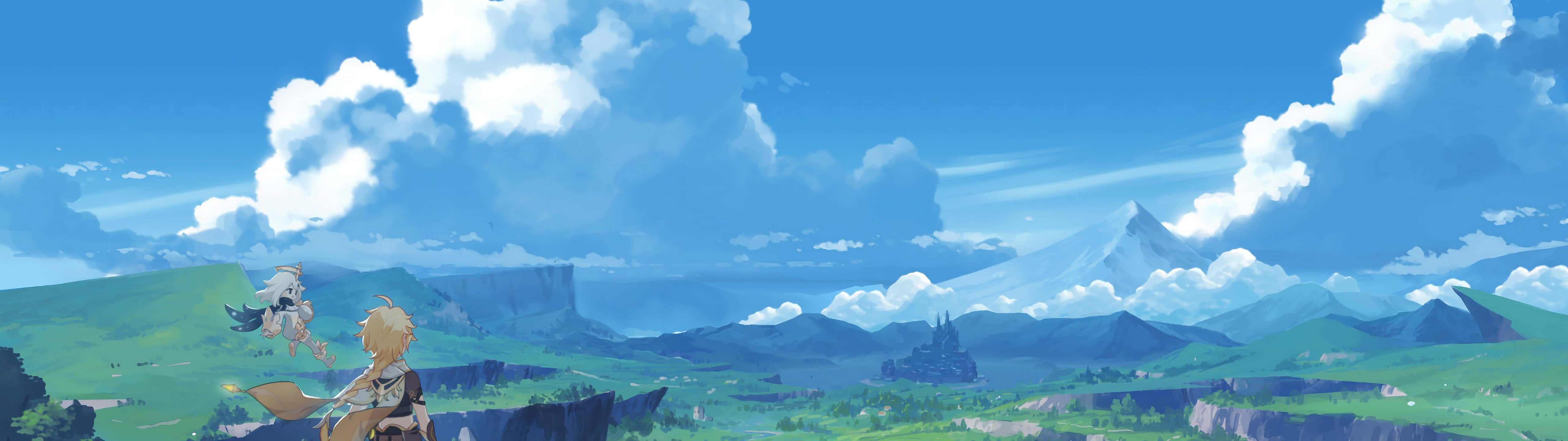 5120x1440 Fantasy Spring 5120x1440 Wallpaper