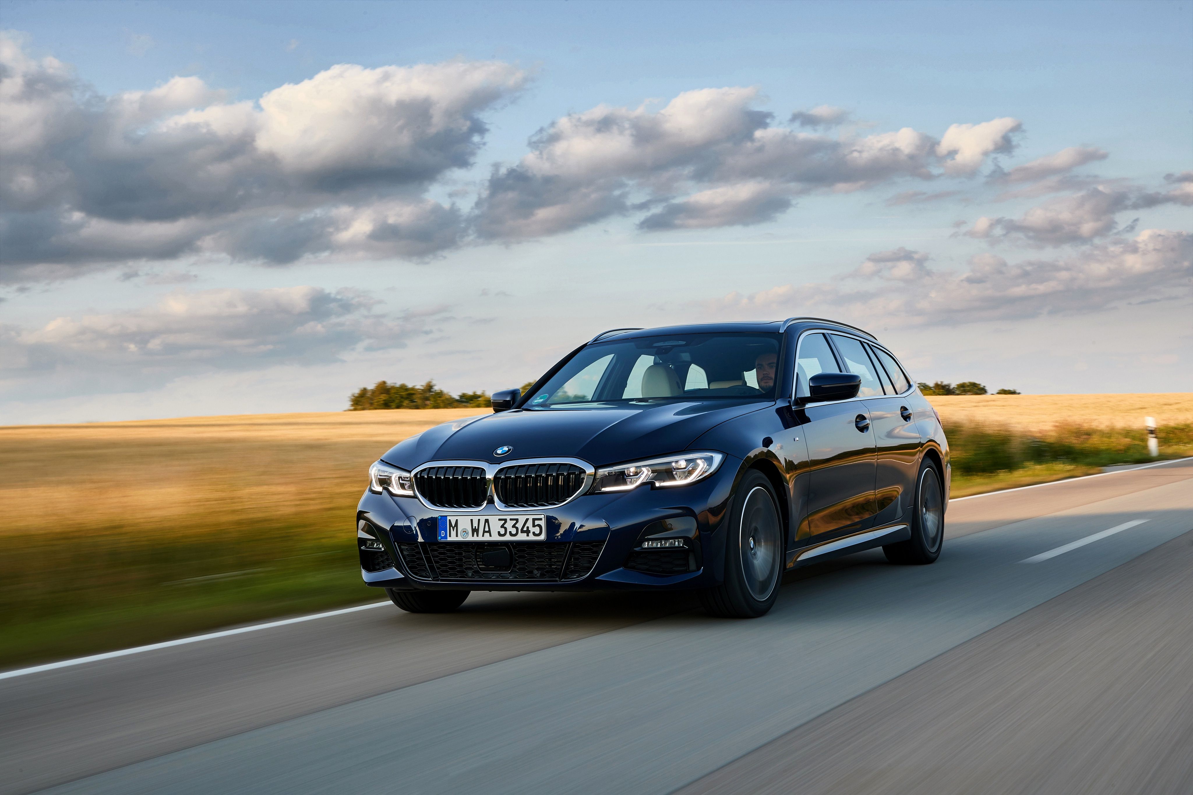 4096x2730 Wallpaper BMW, Universal, Dark Blue, On The Road, 3 Series, 3P, G21 For Mobile And Desktop, Section Bmw, Resolution 4096x2730