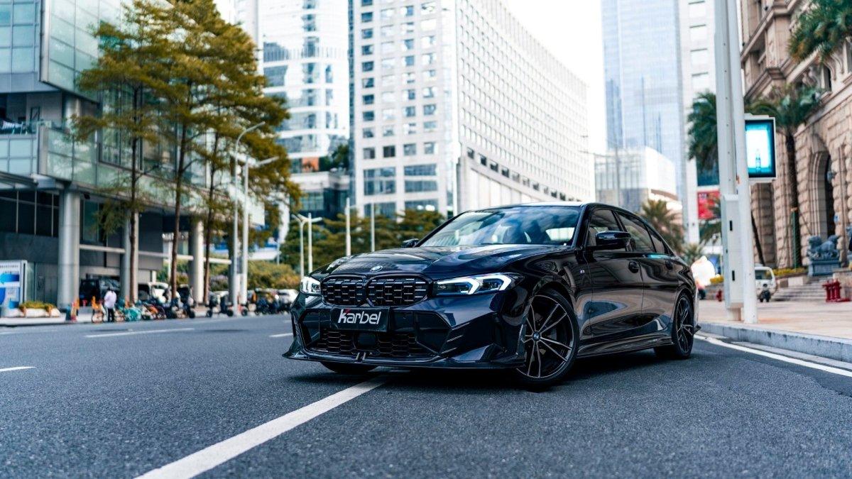 1200x675 Karbel Carbon V1 Front Lip For BMW 3 Series G20 330i M340i LCI 2023 ON Carbon Fiber