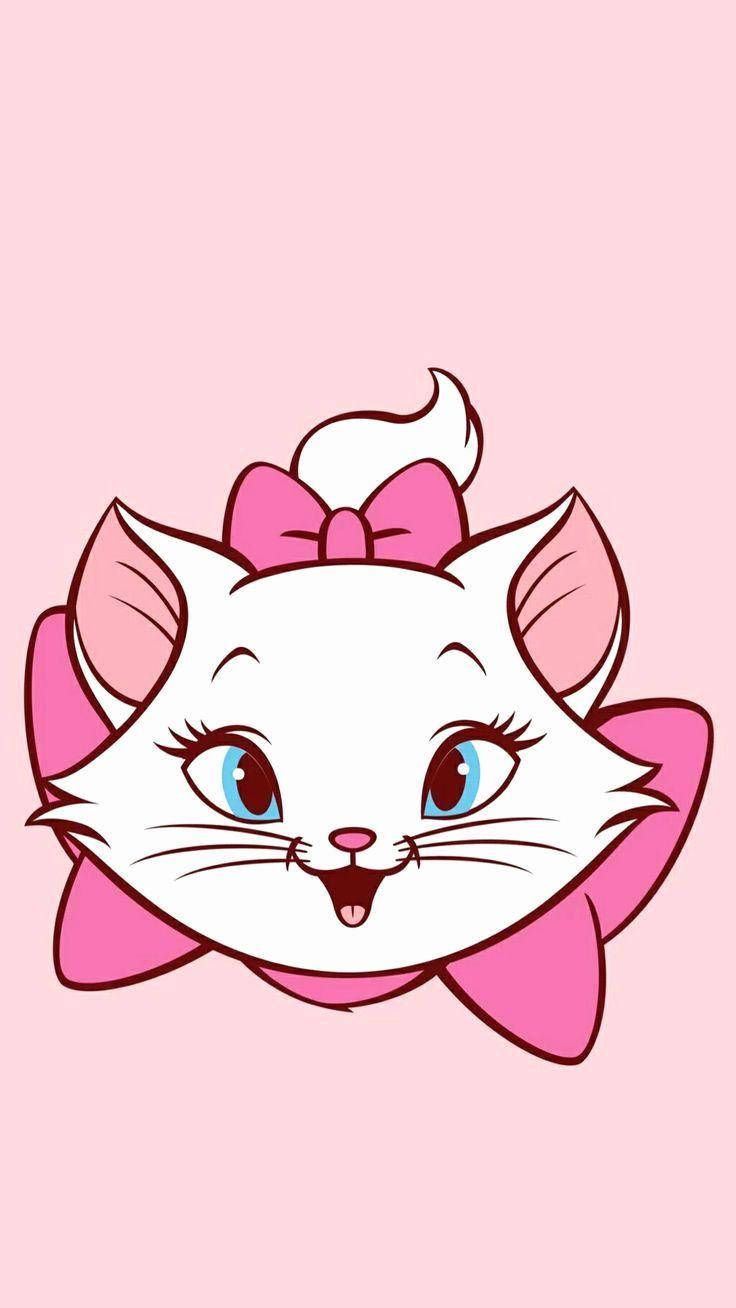736x1308 Download Charming Marie Cat's Face Wallpaper