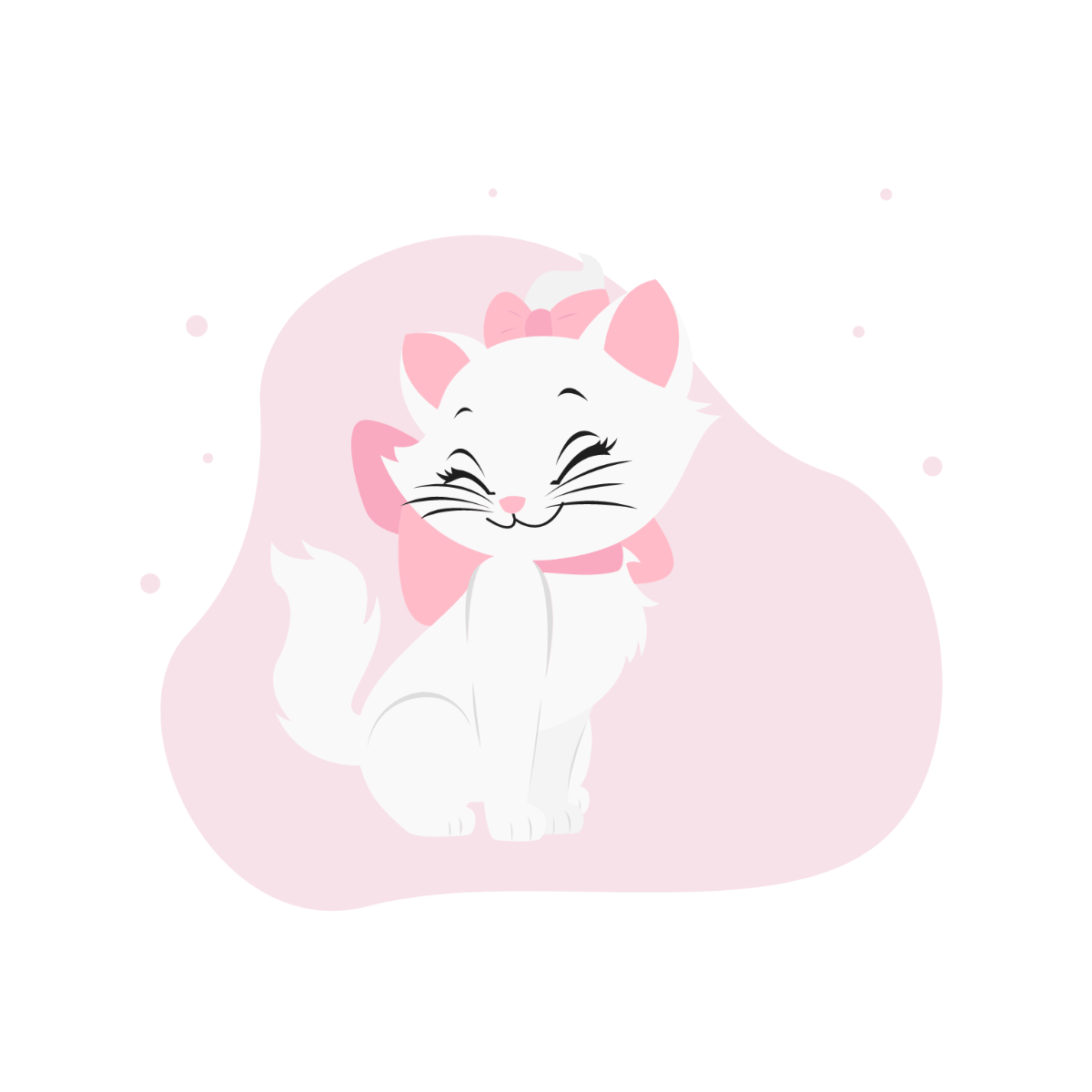 1200x1200 Free Marie Cat Clipart Template to Edit Online