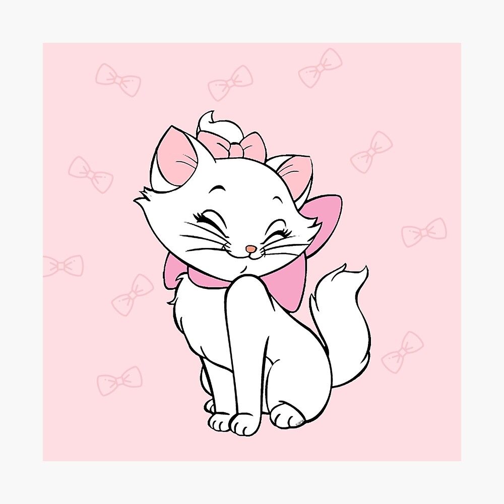 1000x1000 Marie cat Art Board Print