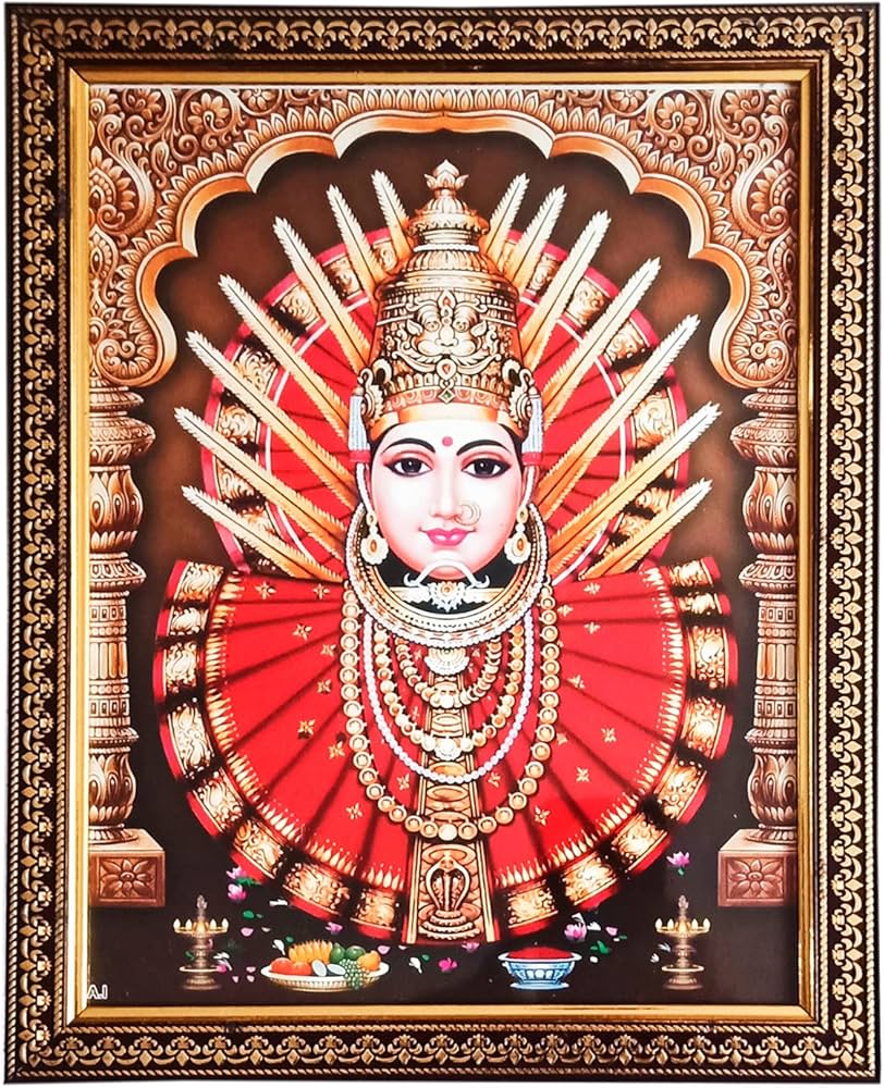 812x1000 Pooja Ghar Goddess Renuka Yellamma Photo Renuka Devi Mata Photo Frame (10 x 12.5 Inch) : Amazon.in: Home & Kitchen