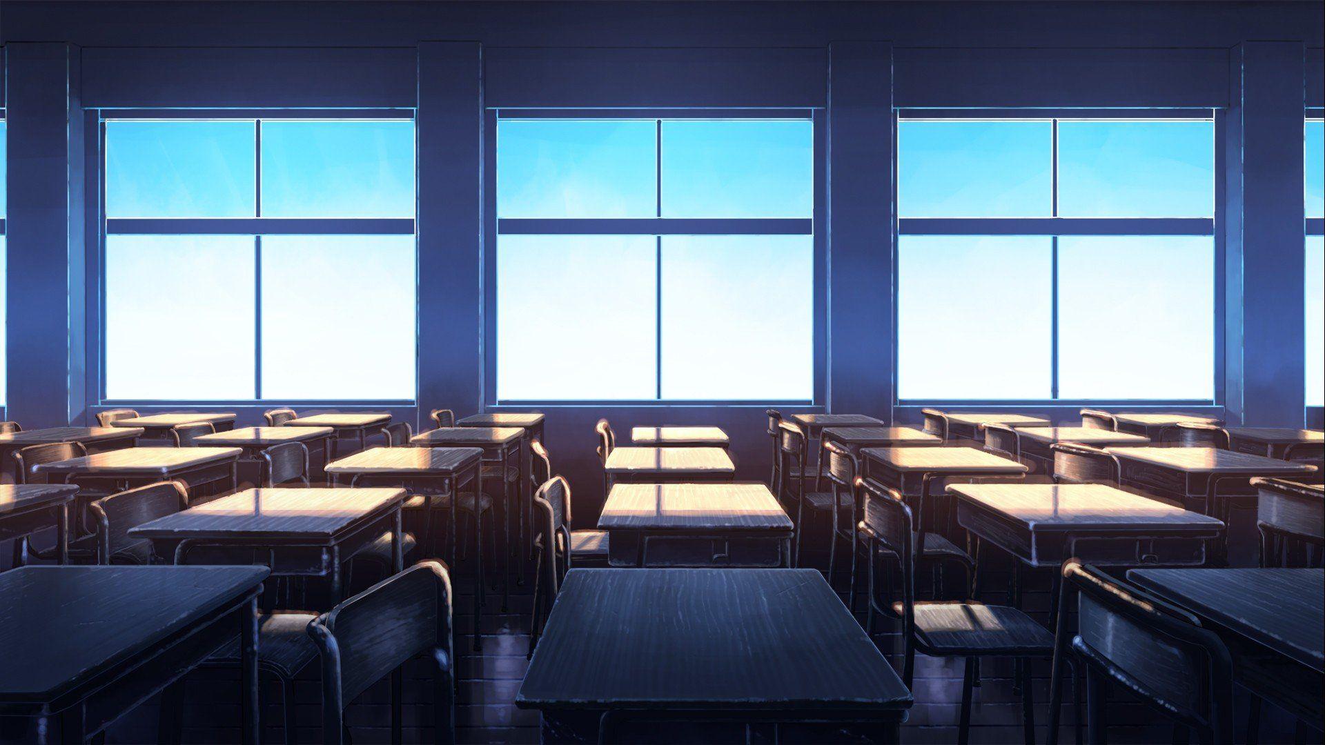 1920x1080 lớp học, Bầu trời quang đãng, Nghệ thuật anime Hình nền HD / Hình ảnh & Hình ảnh trên máy tính để bàn và điện thoại di động