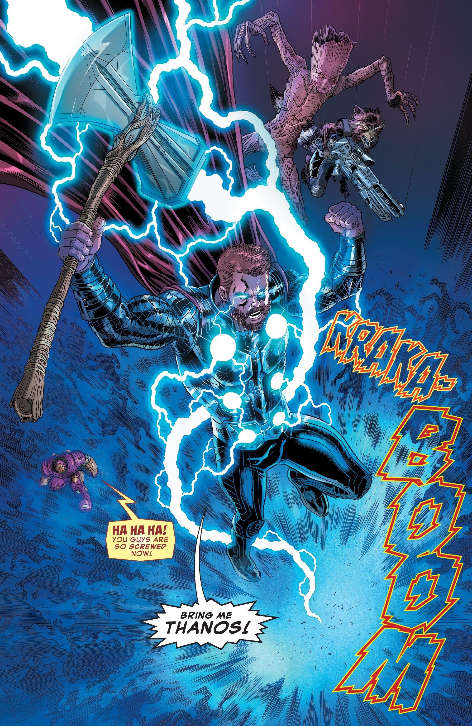 1987x3056 BRING ME THANOS! Version. Thor comic