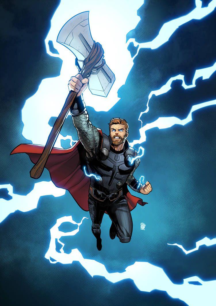 751x1063 Thor. Thor comic art, Marvel