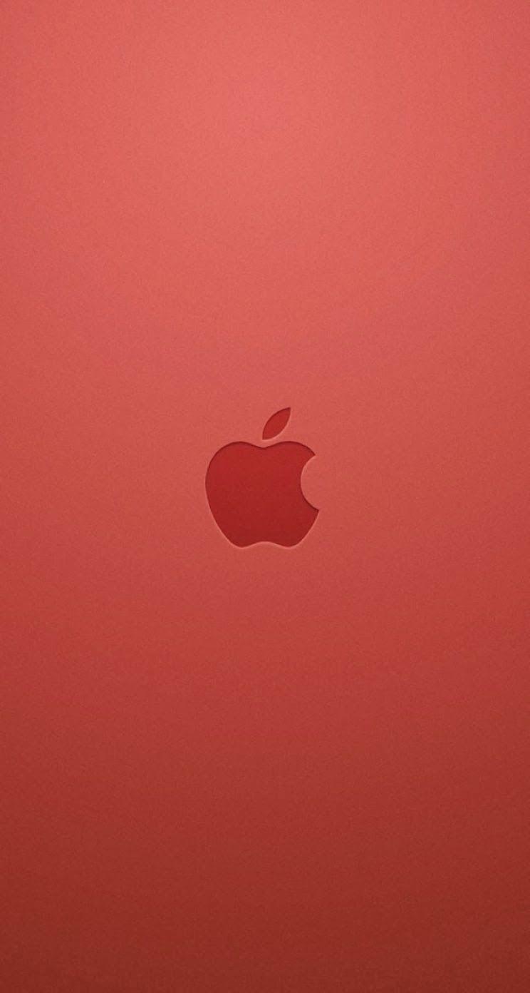 744x1392 Apple Wallpaper HD For iPhone 7 Apple Red