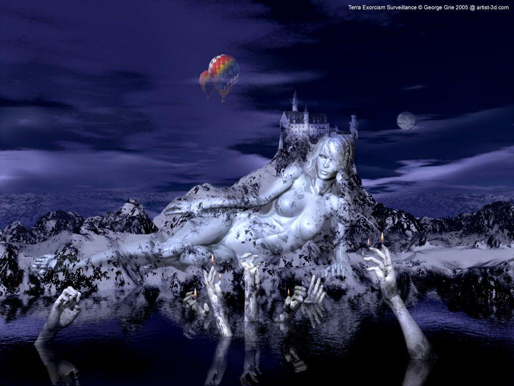 1024x768 Free download Fantasy Art 3D Wallpaper First HD Wallpaper