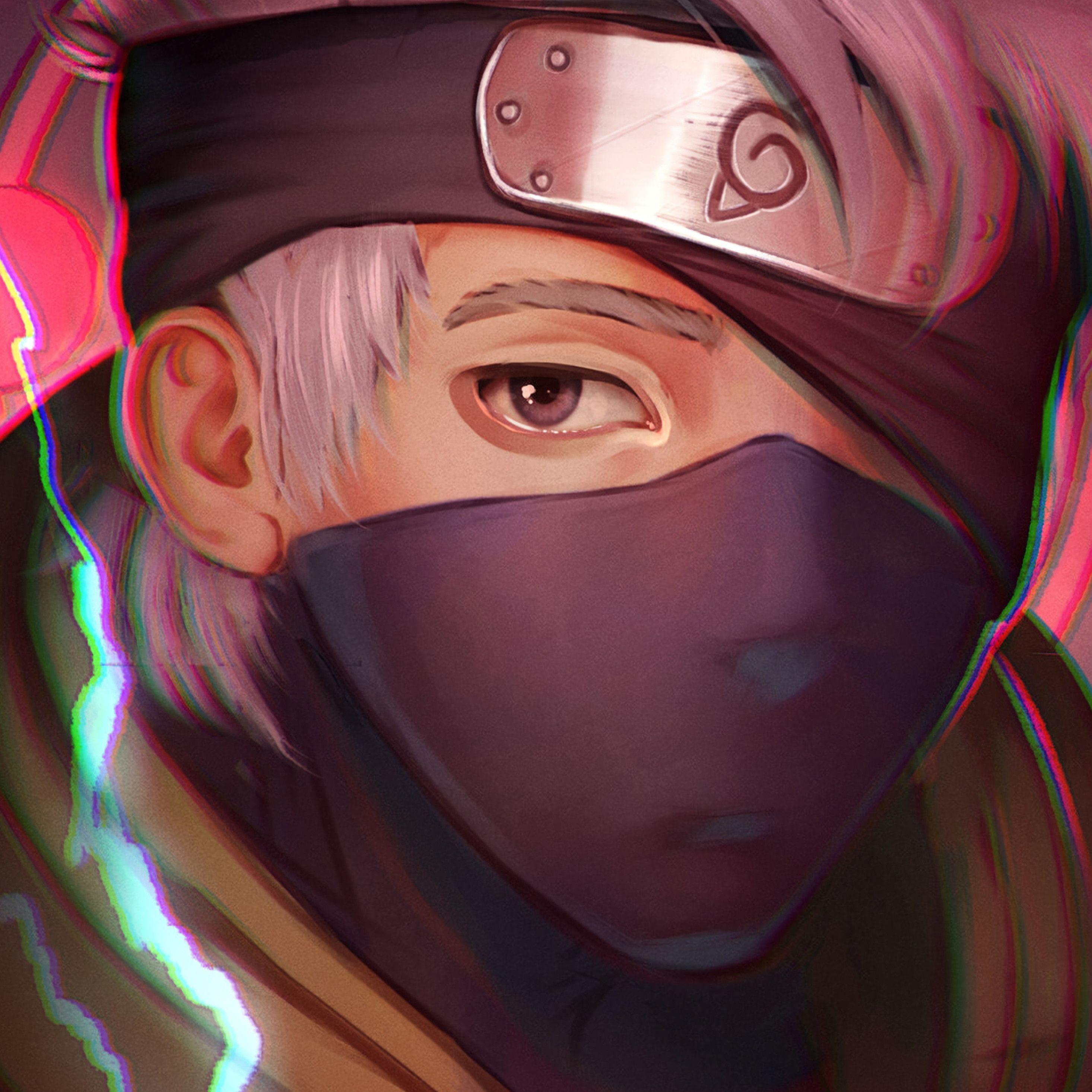 2932x2932 Kakashi Hatake Naruto iPad Pro Retina Display HD 4k