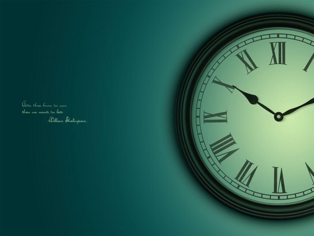 1024x768 Wallpaper for Desktop with Clock