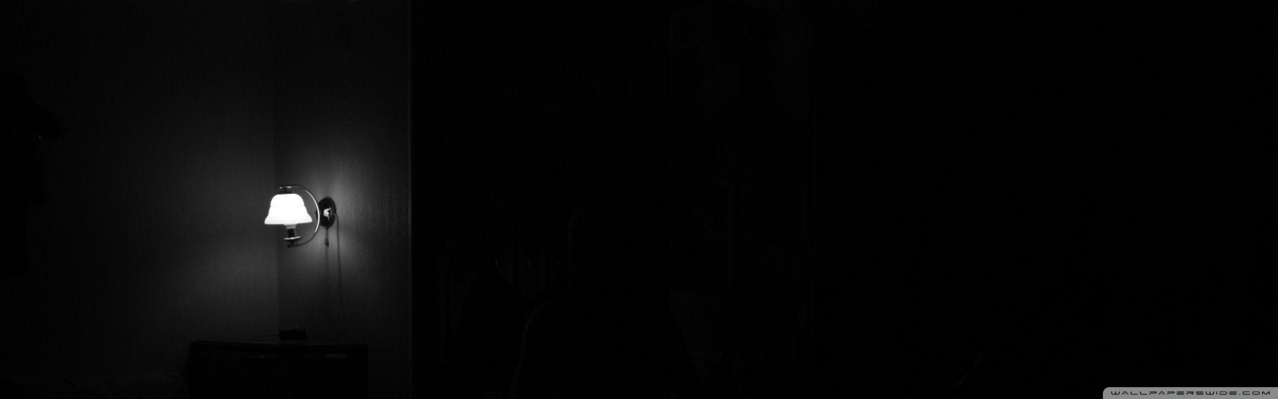 2560x800 Lamp In Darkness Ultra HD Desktop Background Wallpaper for 4K UHD
