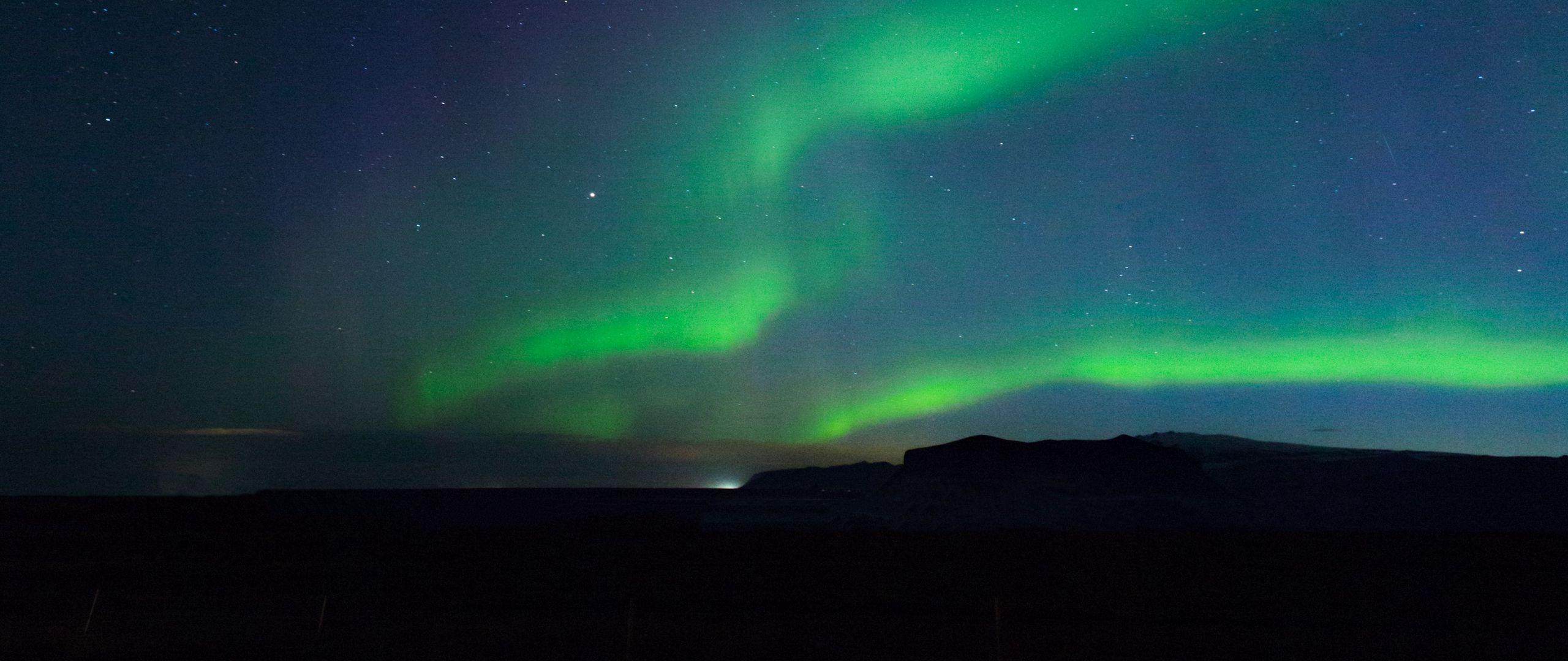 2560x1080 Download wallpaper 2560x1080 northern lights, aurora, night, sky