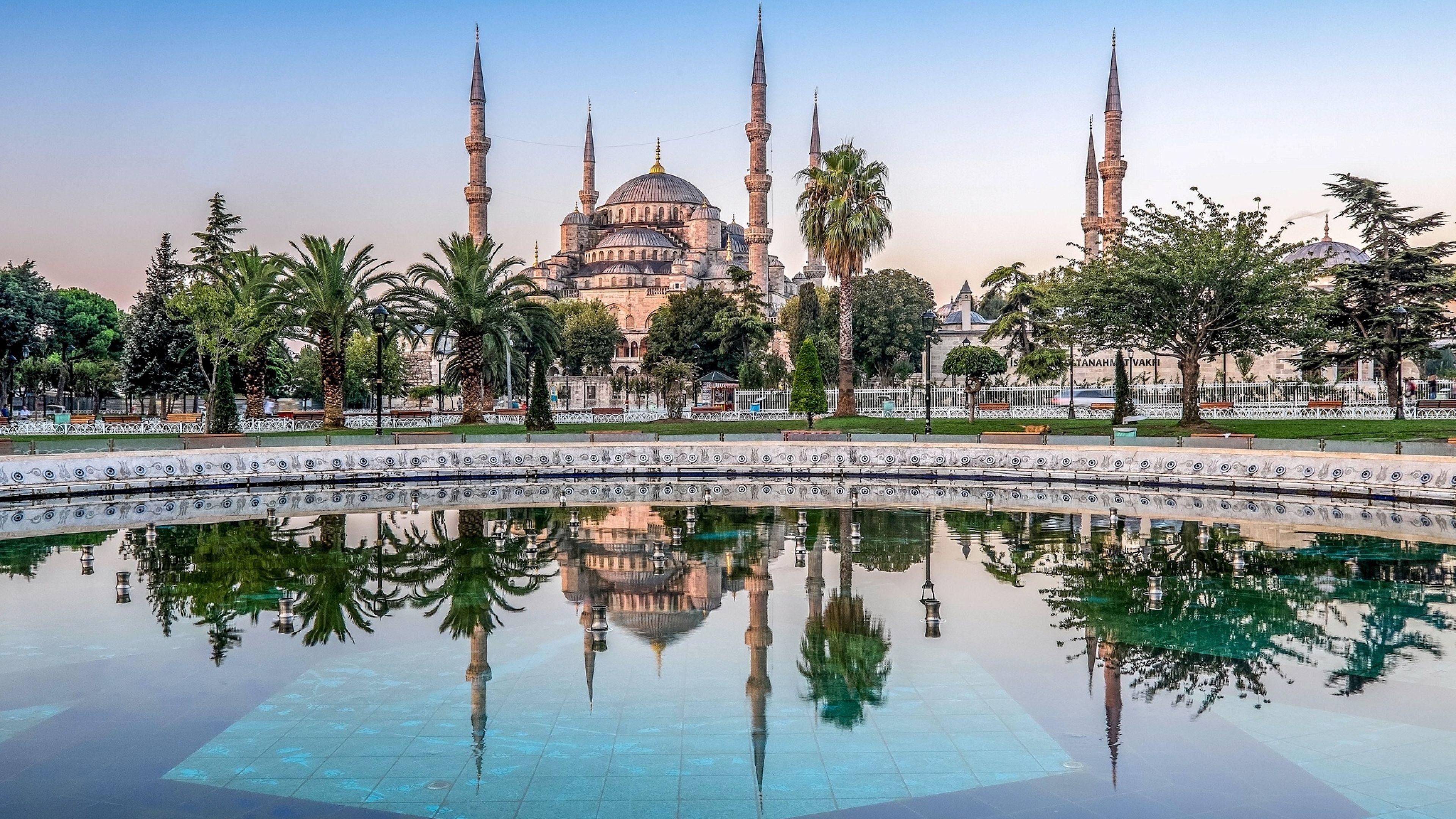 3840x2160 blue mosque, sultan ahmet mosque, istanbul 4K Wallpaper