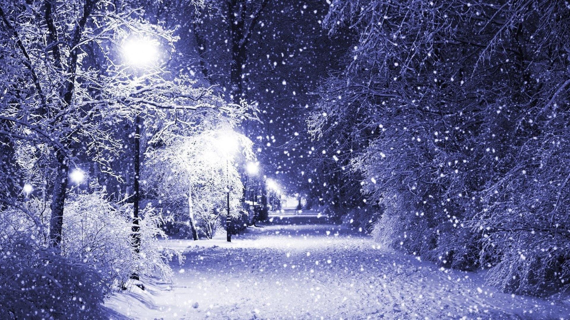 1920x1080 Snowing Desktop Background