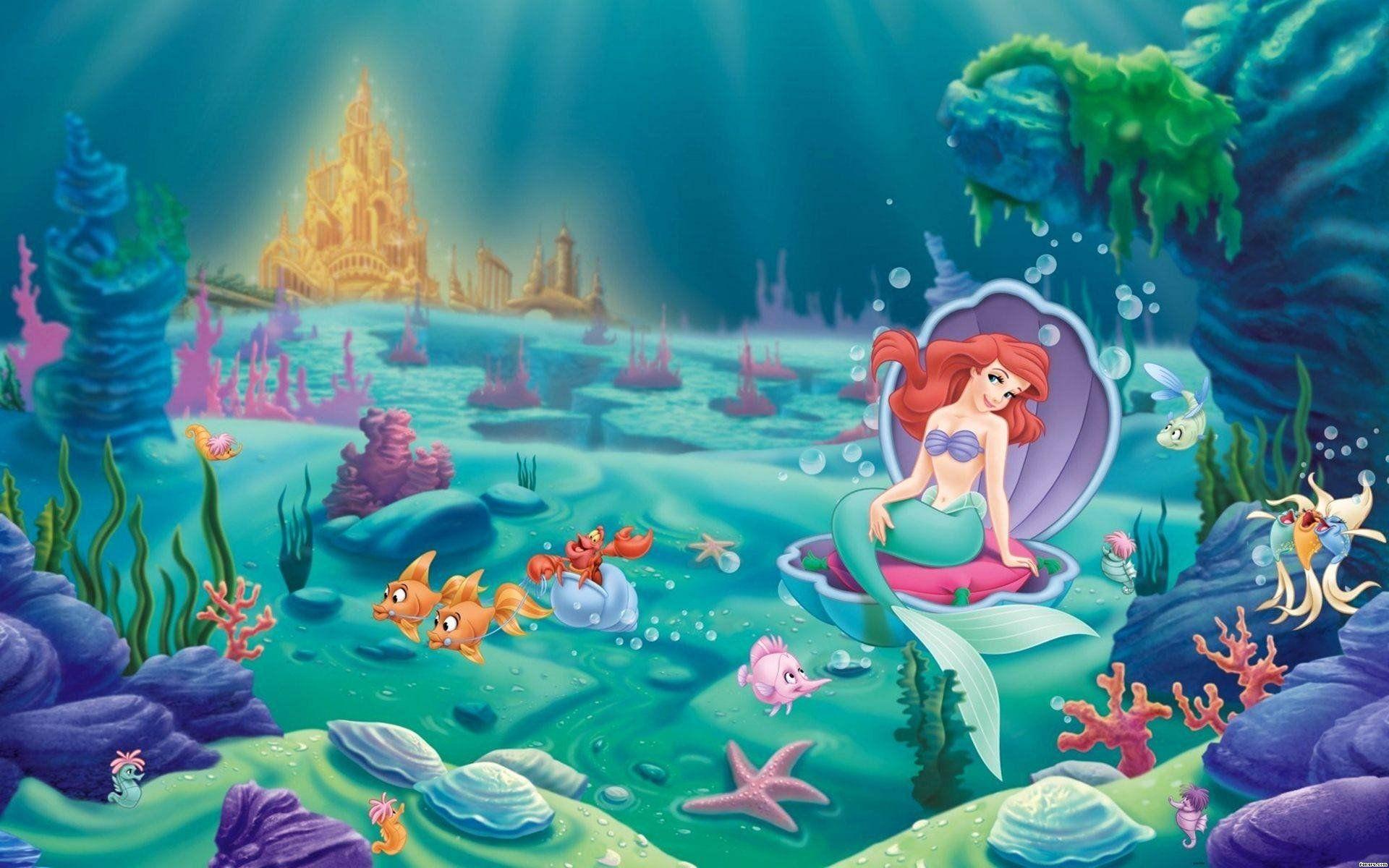1920x1200 LITTLE MERMAID disney fantasy animation cartoon adventure family