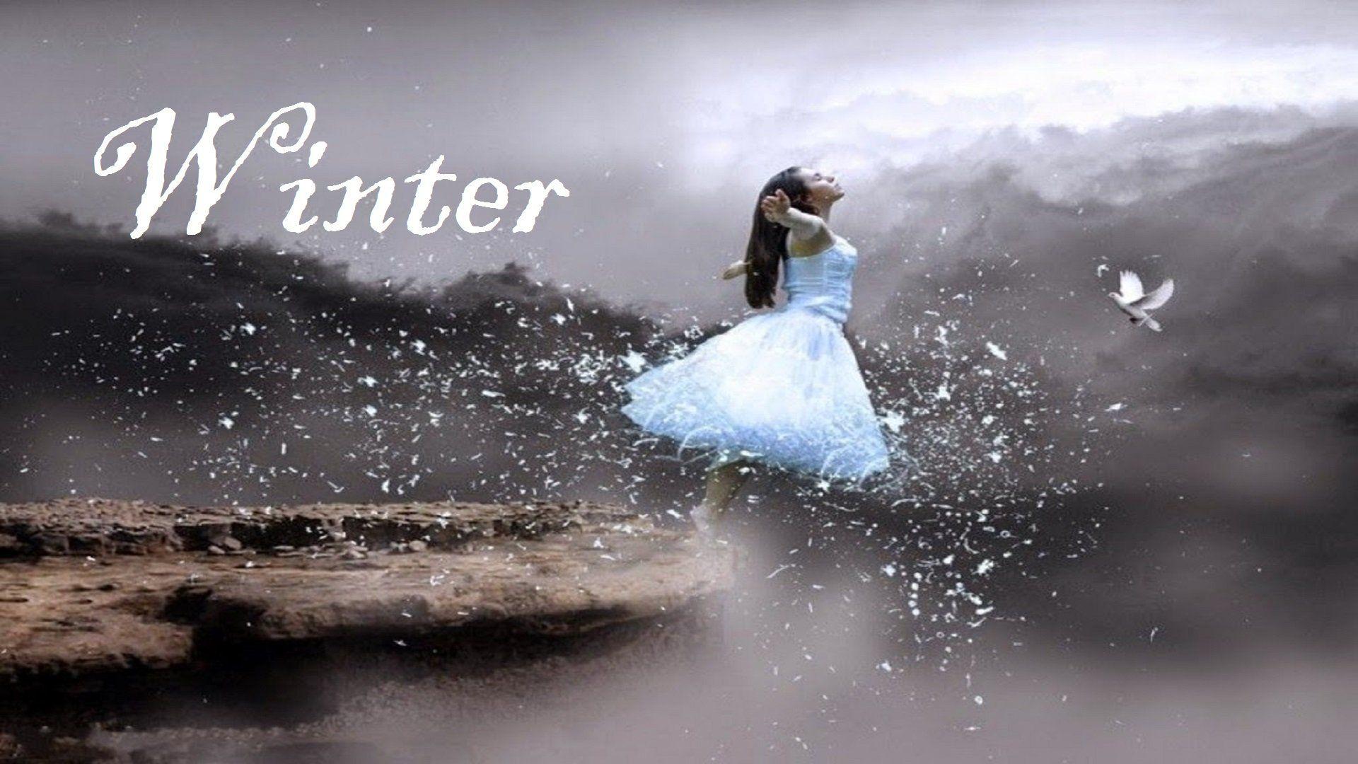 1920x1080 Beautiful Snow Fall Wallpaper HD