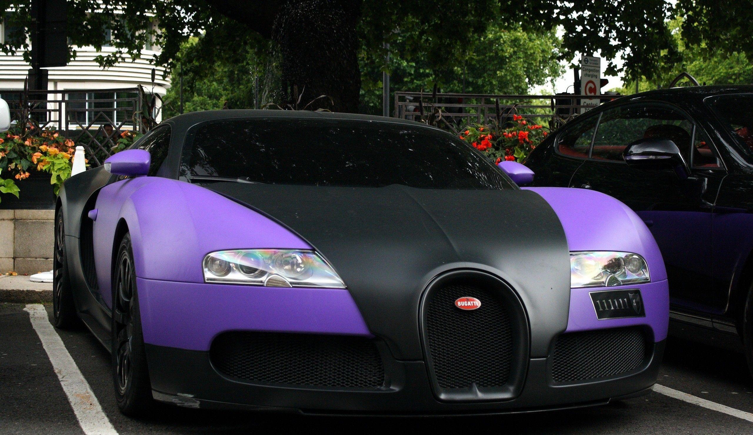 2560x1480 Bugatti Veyron HD Wallpaper Car In Purple