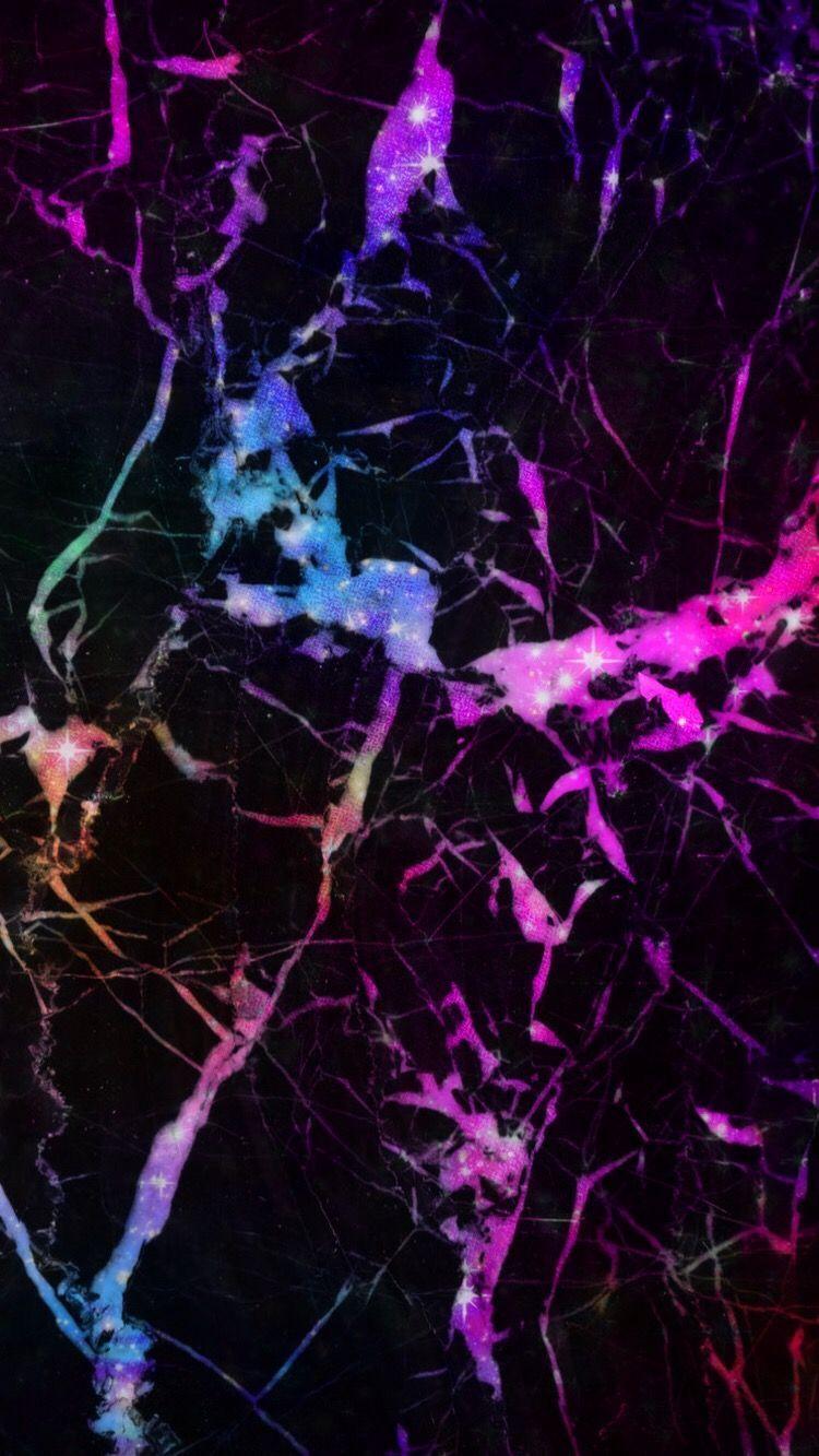 750x1333 Rainbow Marble Wallpaper