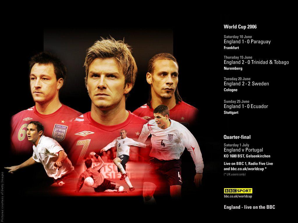 1024x768 QQ Wallpaper: England Football Team