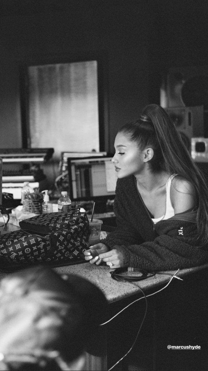 675x1200 Ariana grande thank you next in studio. Download Ariana Grande Wallpaper