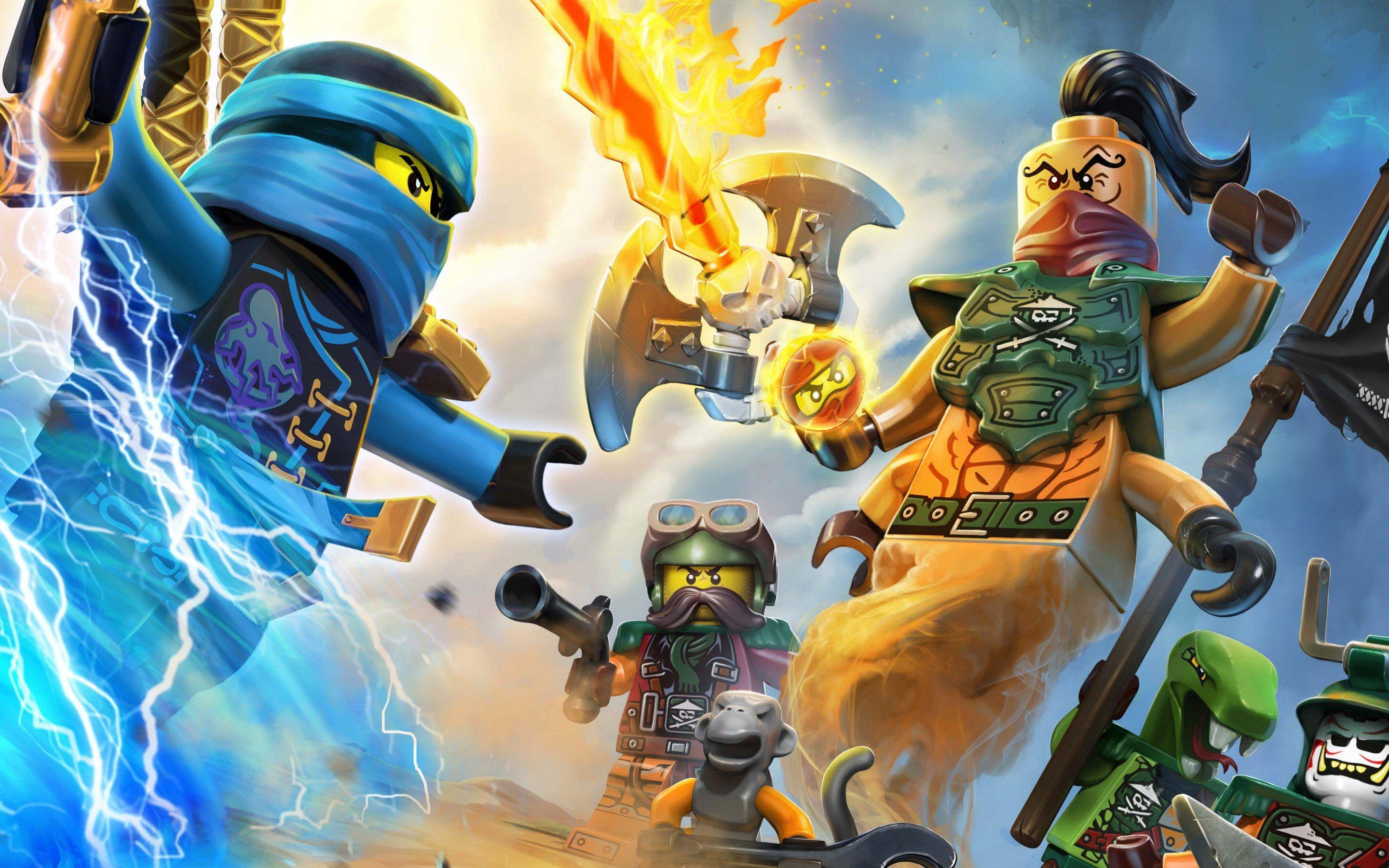 2880x1800 Download wallpaper The LEGO Ninjago Movie, Sensei Wu, Lloyd