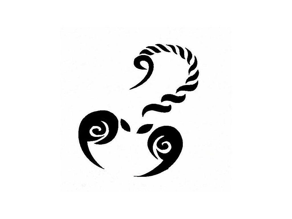 1024x768 Tribal Scorpion Design Tattoo Wallpaper