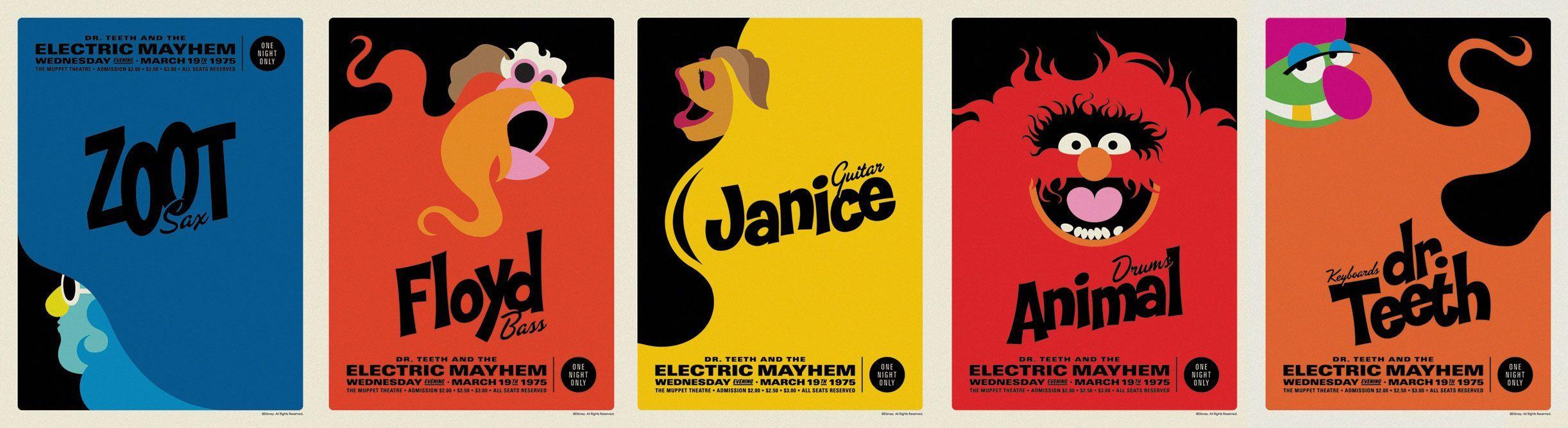 2444x667 Mood Board Inspiration# RETRO Illustrations