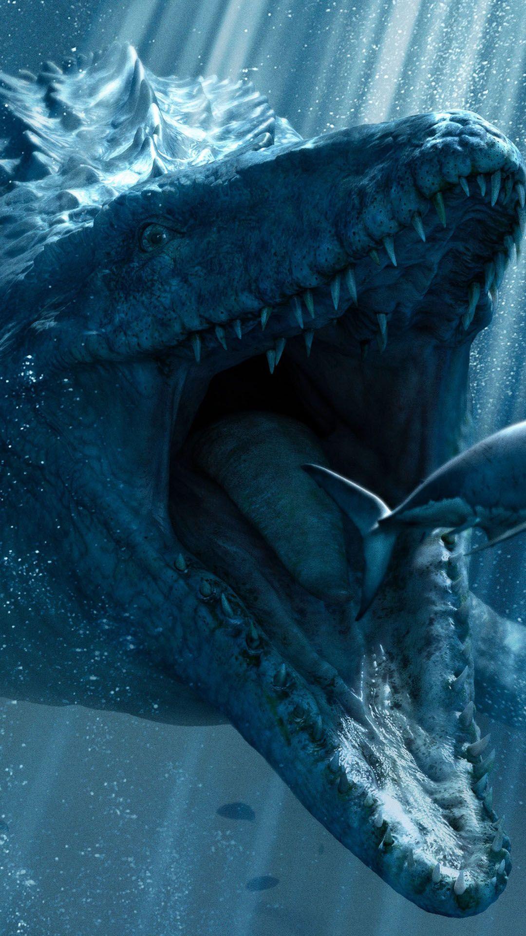 1080x1920 Jurassic World Underwater IPhone 6 6 Plus And IPhone 5 4 Wallpaper