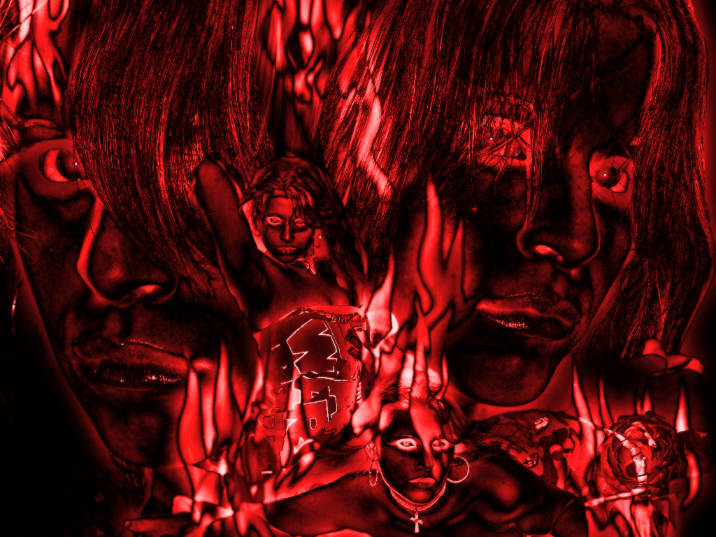 1024x768 Red Hot Fire By Gothic Love Stock