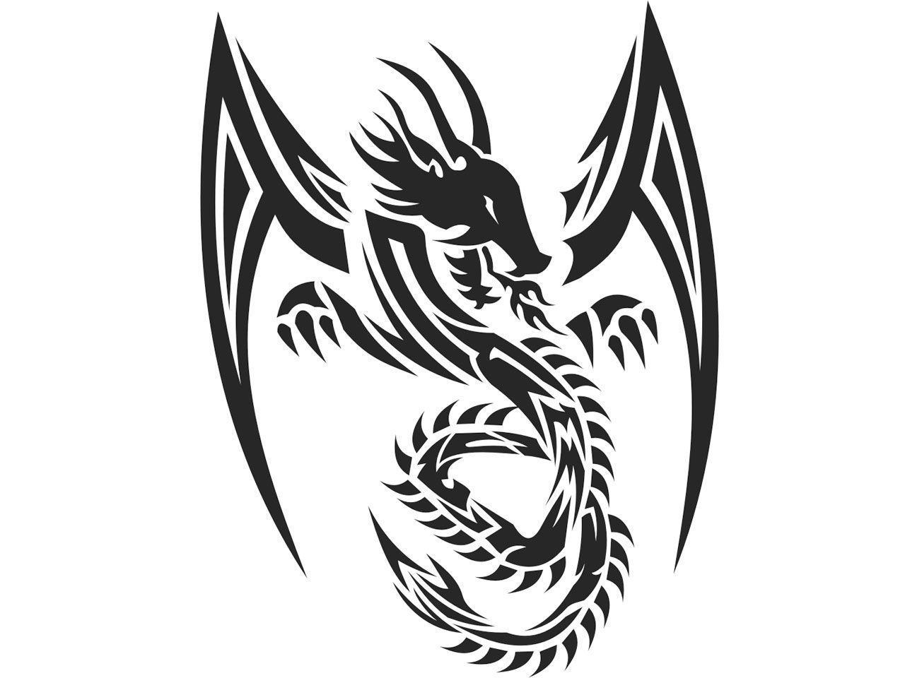 1280x960 Picture Of Tribal Dragons for Tatouage