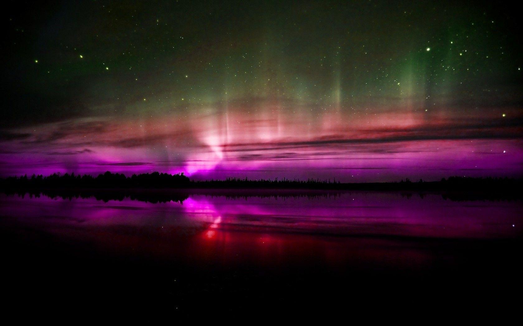 1680x1050 Colorful Aurora Borealis Desktop Wallpaper