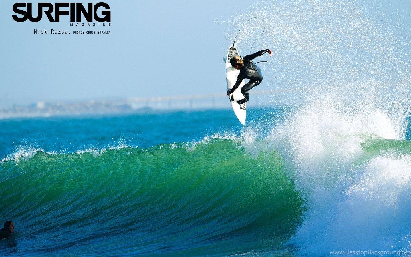 1440x900 Surfing desktop wallpaper nick rosza chris straley surfing