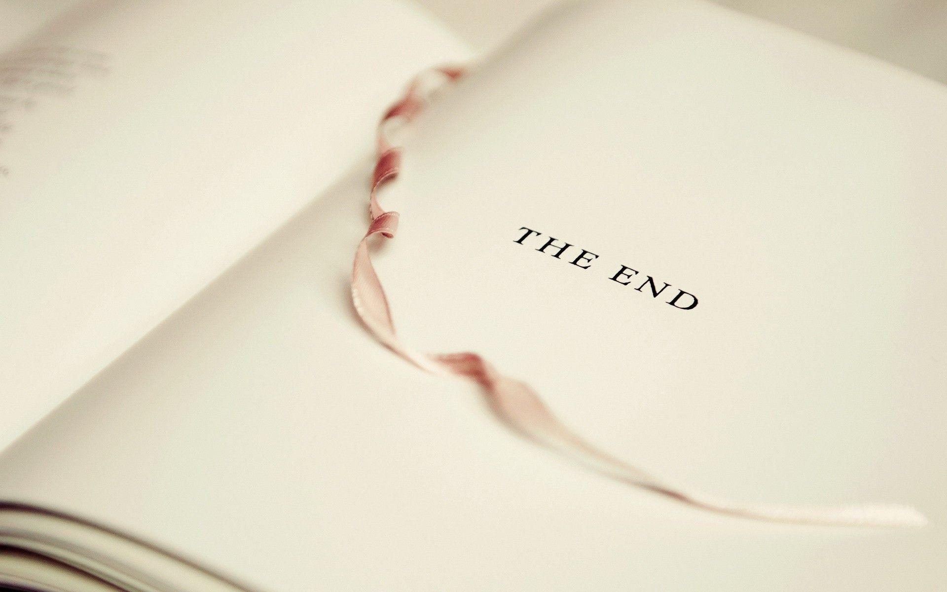 1920x1200 books, the end, pages wallpaper