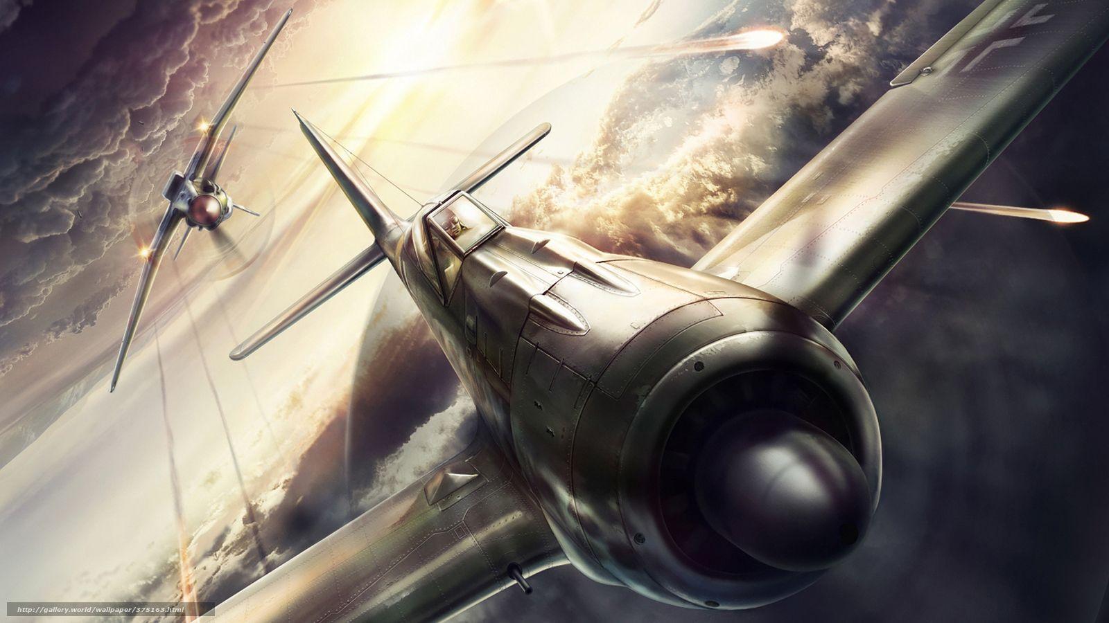 1600x900 Free download wallpaper plane fighter World War II fire desktop