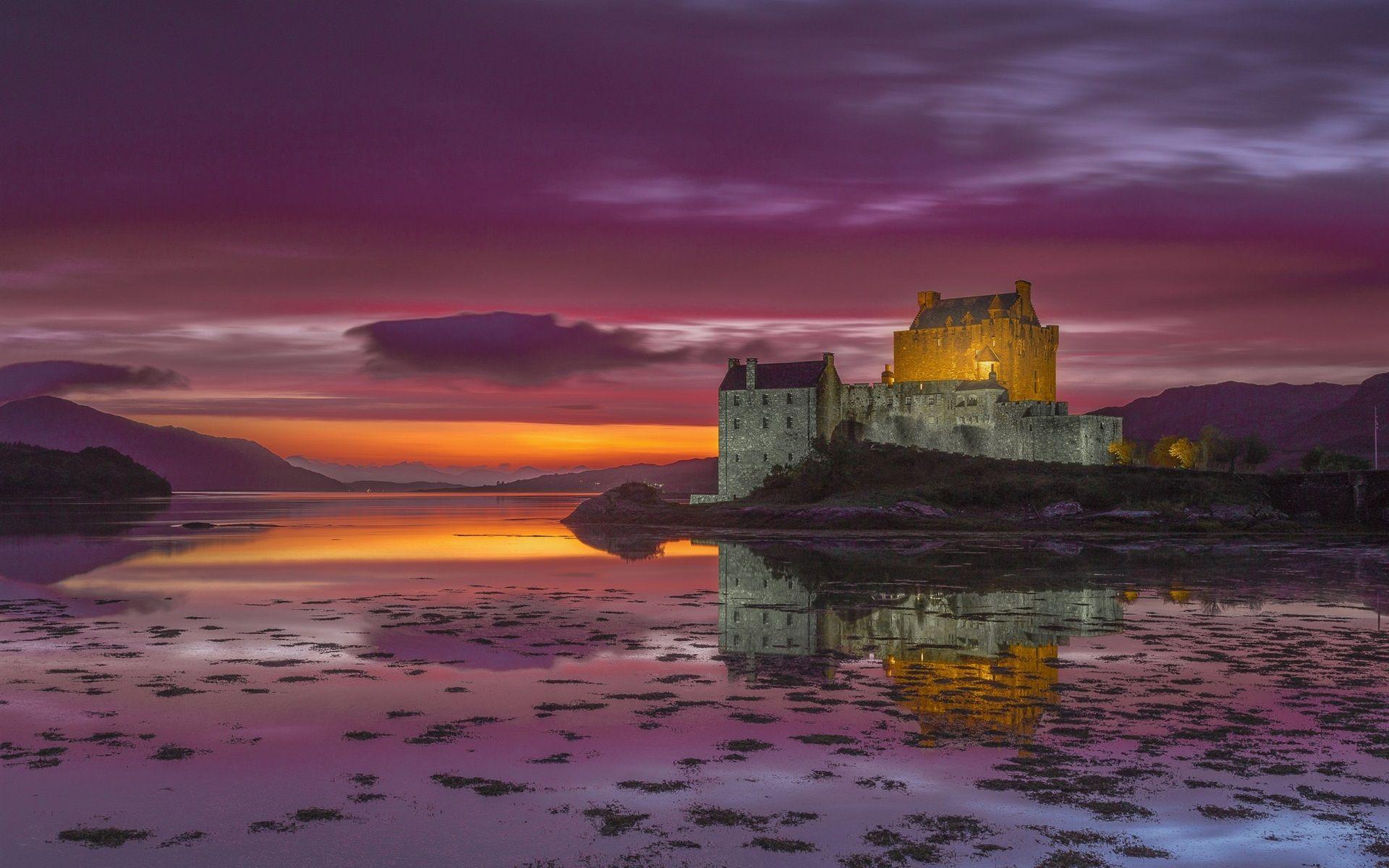 1920x1200 Wallpaper Ireland, castle, sunset, river 1920x1200 HD Picture, Image