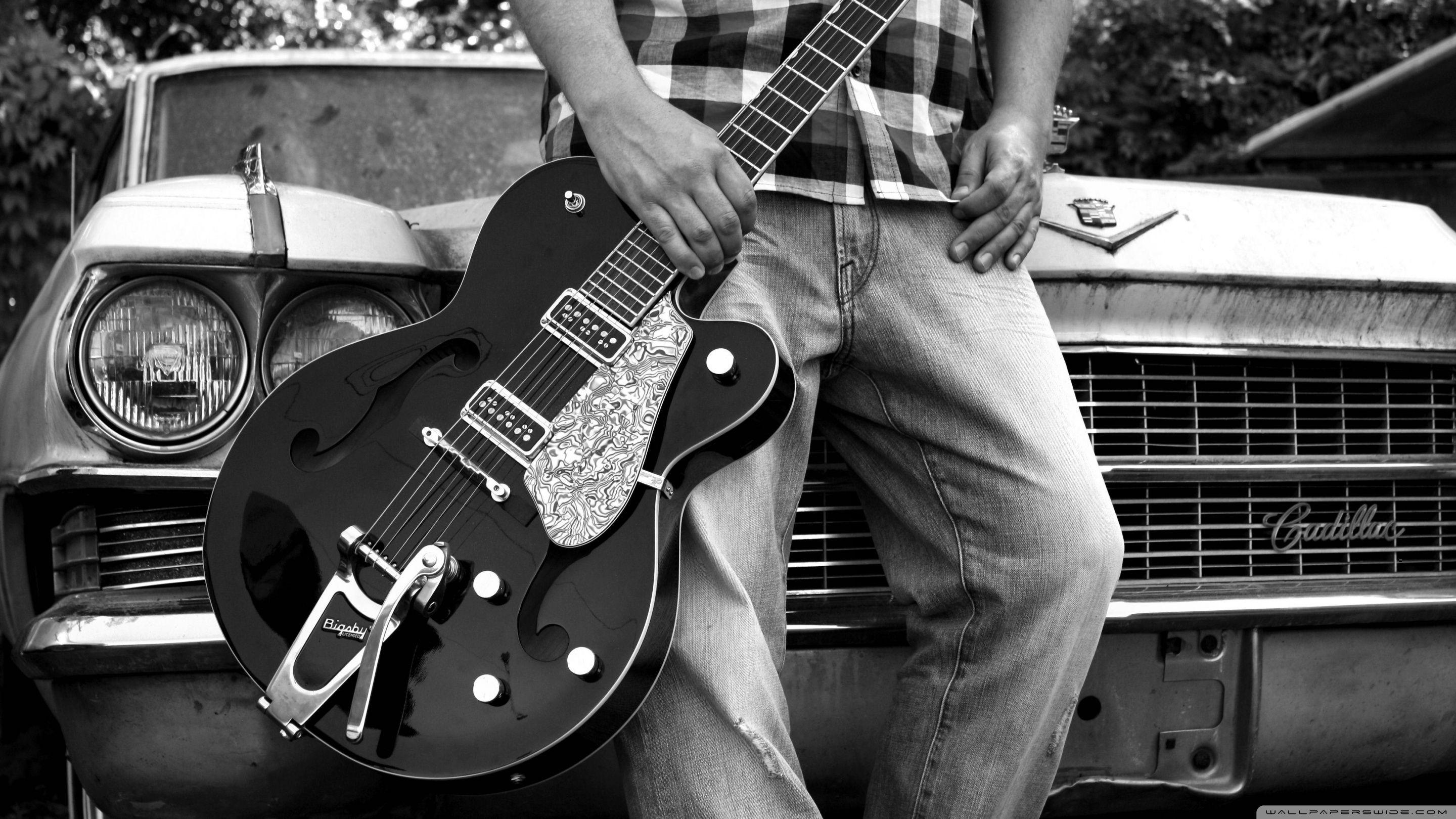 2560x1440 Wallpaper Fender Stratocaster Gretsch Bigsby And Cadillac
