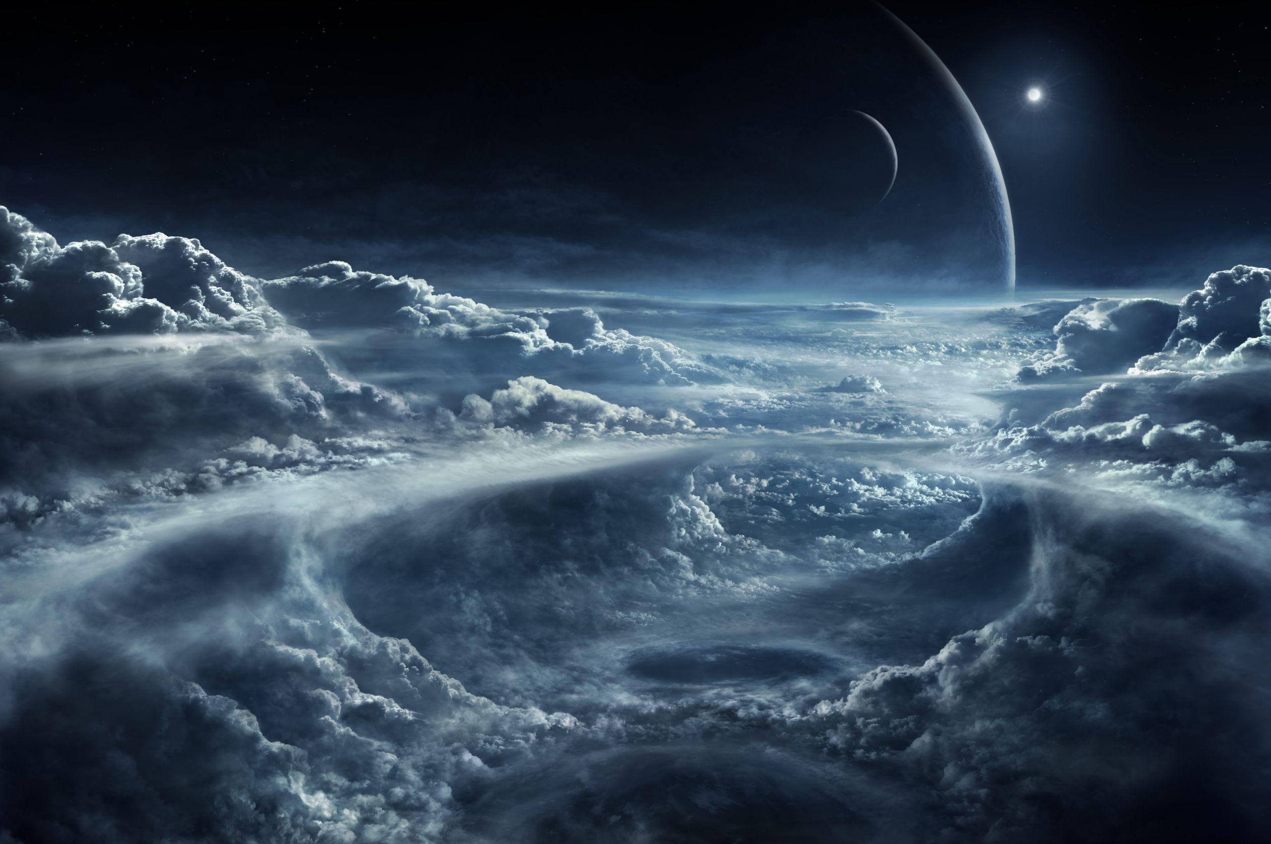 2560x1700 Free download 4K Space and Clouds Wallpaper 4K Wallpaper Ultra HD