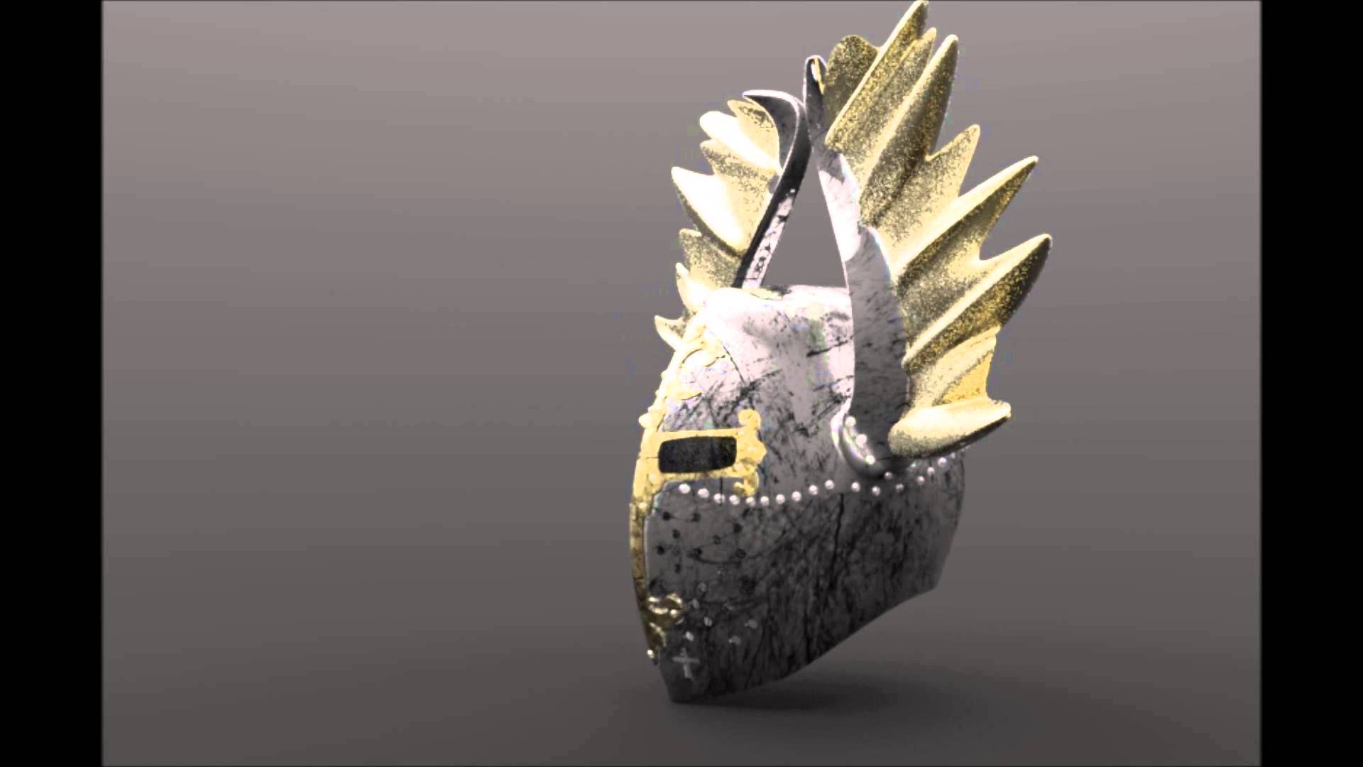 1920x1080 Teutonic knight helmet animation grabcad
