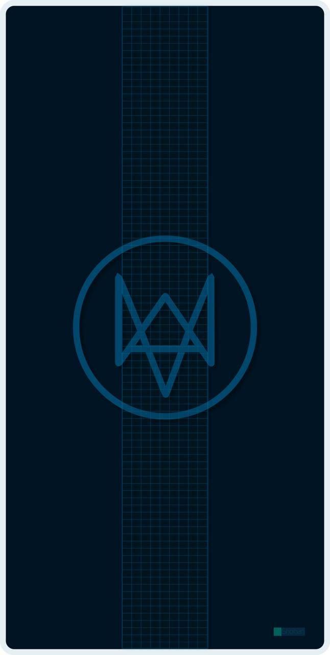 646x1280 Watch Dogs Logo wallpaper