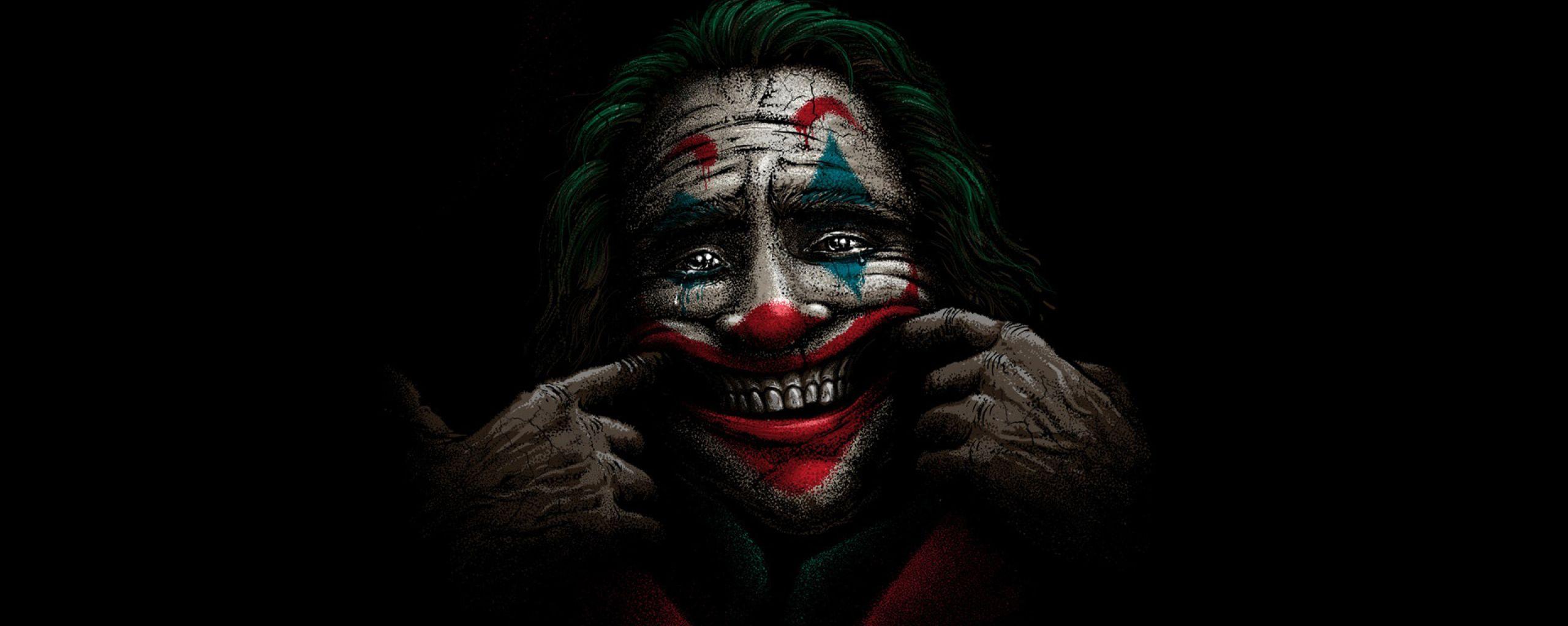2560x1024 Joker Happy Face 2560x1024 Resolution Wallpaper, HD
