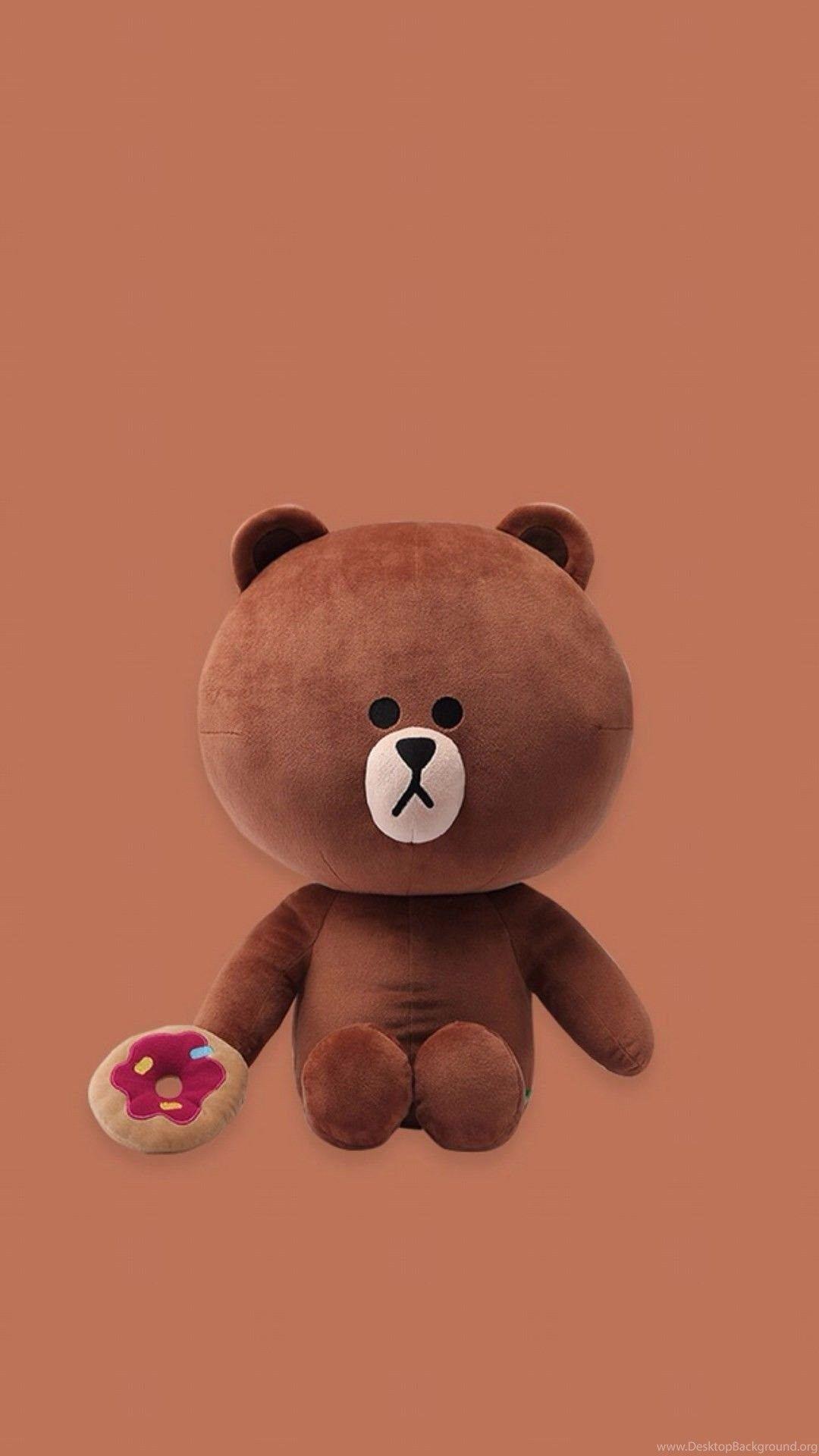 1080x1920 Cristian trên màu nâu.  Hình nền gấu bông, Phim hoạt hình iPhone https://wallpaperaccess.com/full/2787126.jpg