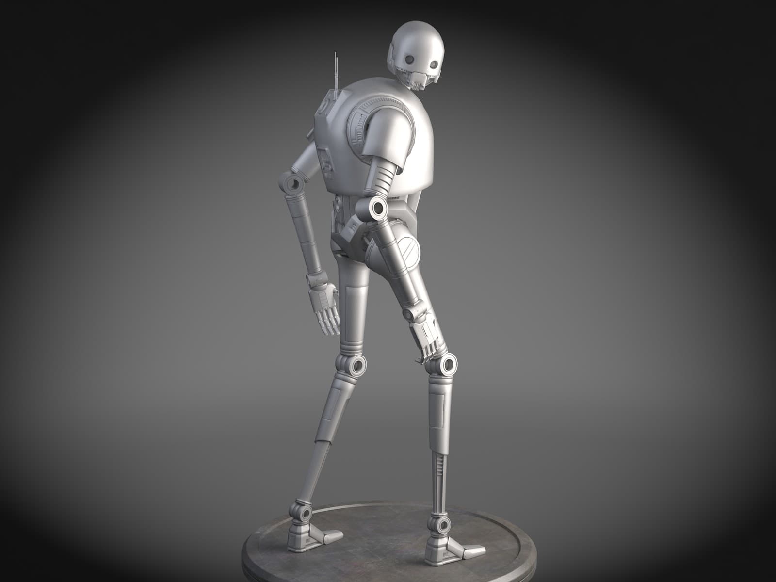 1600x1200 Star Wars K 2SO Droid 3D Model