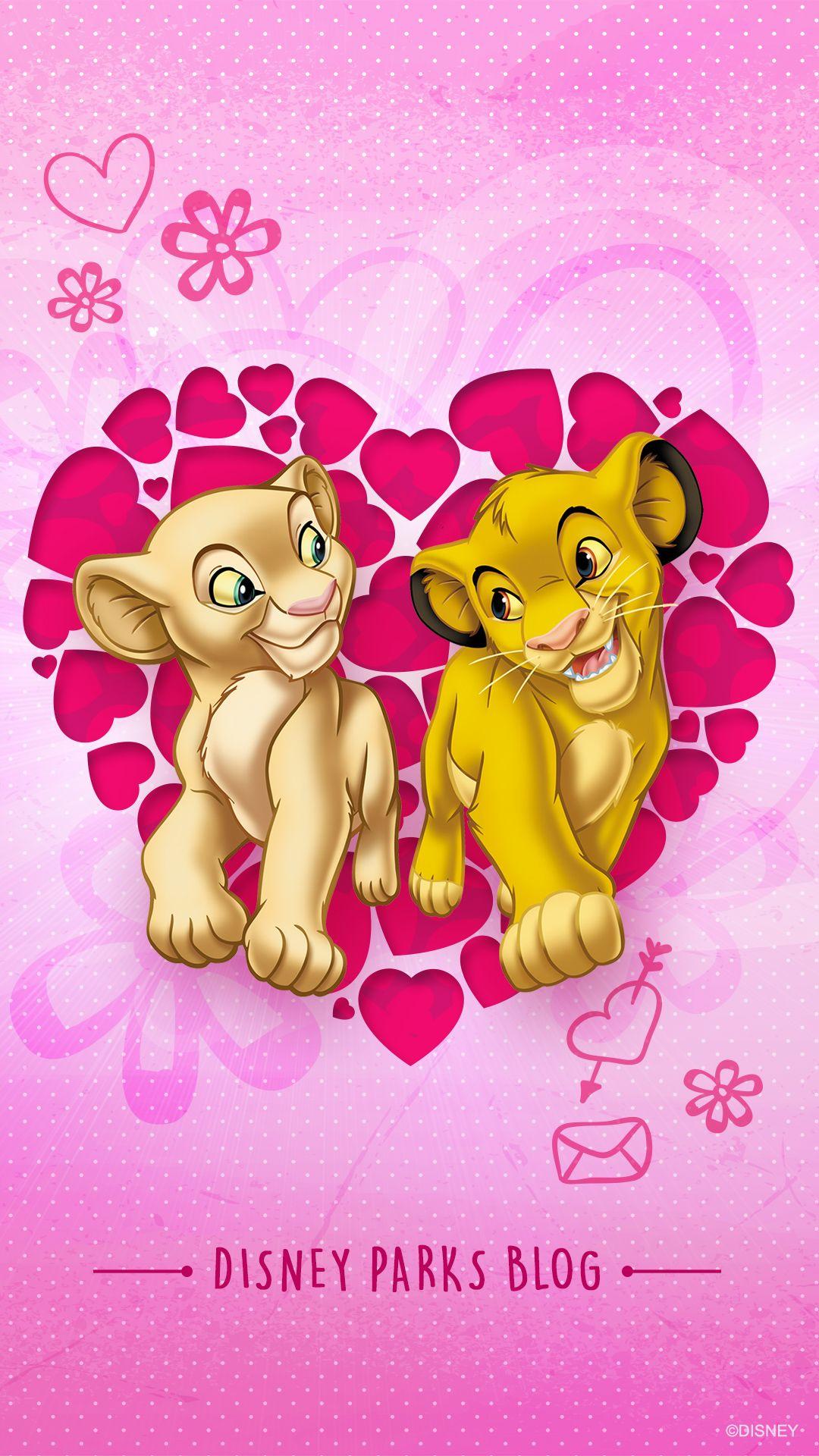 1080x1920 Simba & Nala. Disney Parks .disneyparks.disney.