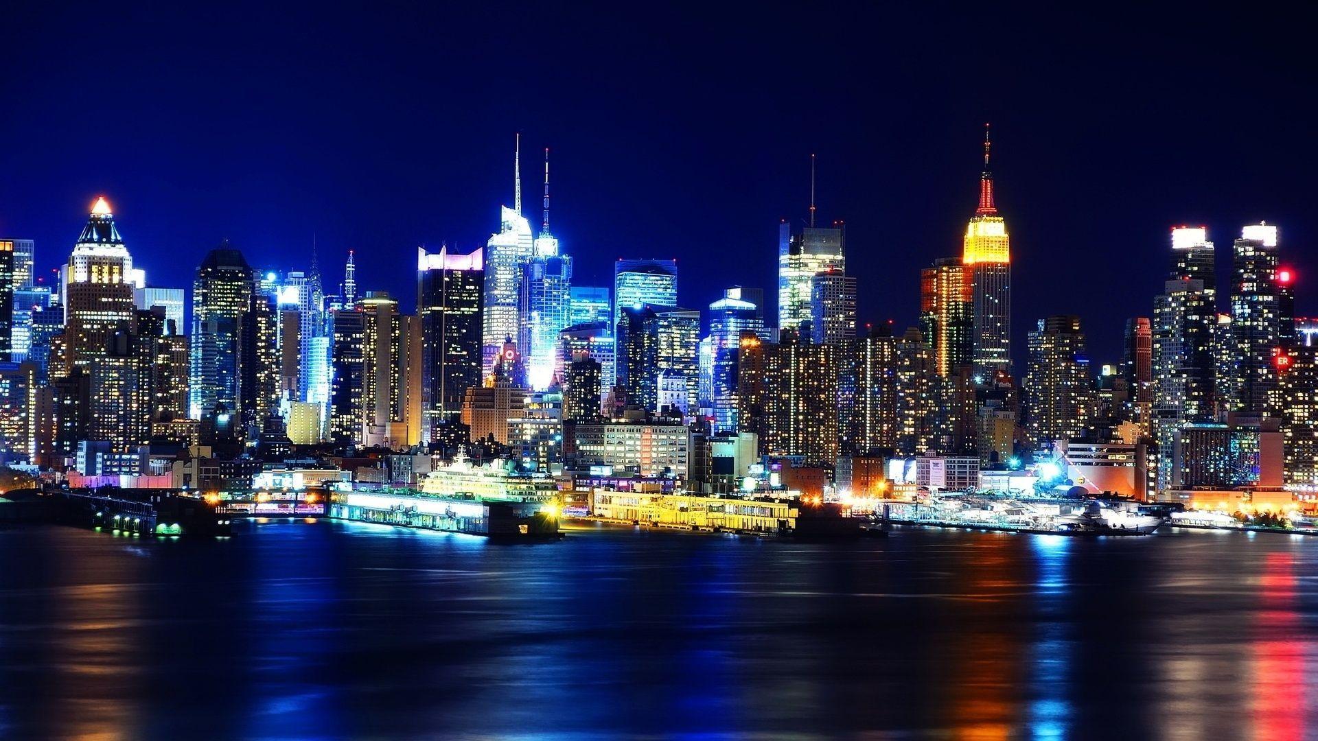 4k New York City Night Wallpapers Top Free 4k New York City Night Backgrounds Wallpaperaccess