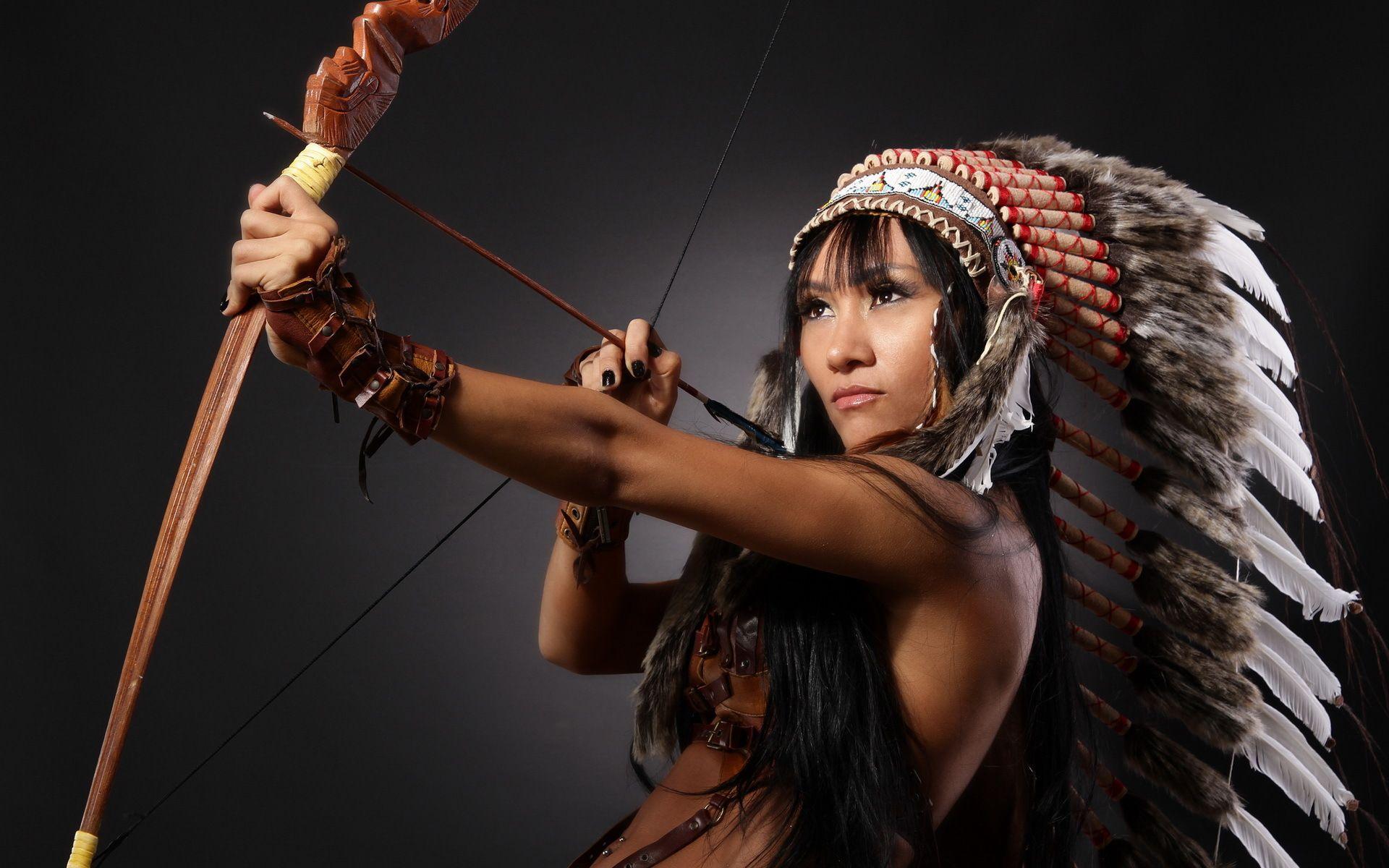 1920x1200 Girl Native American Background