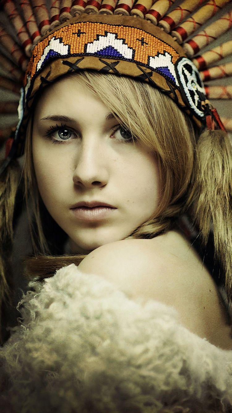 750x1334 Women Native American (750x1334) Wallpaper