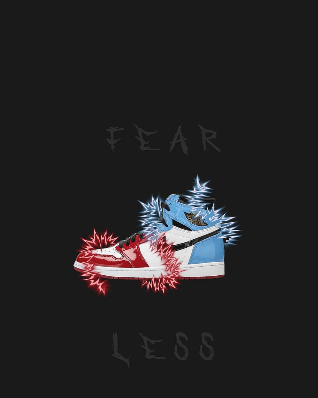 1080x1350 Air Jordan 1 Retro High OG “Fearless” PC Wallpa