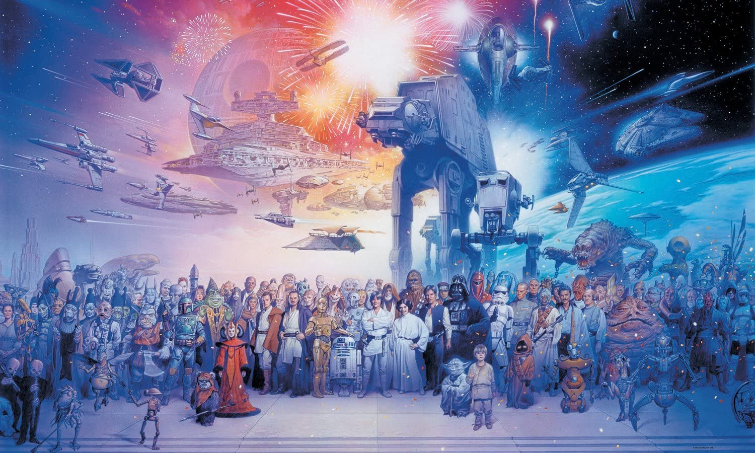 1500x900 RoomMates Star Wars Saga Chair Rail Removable Wall Mural.5