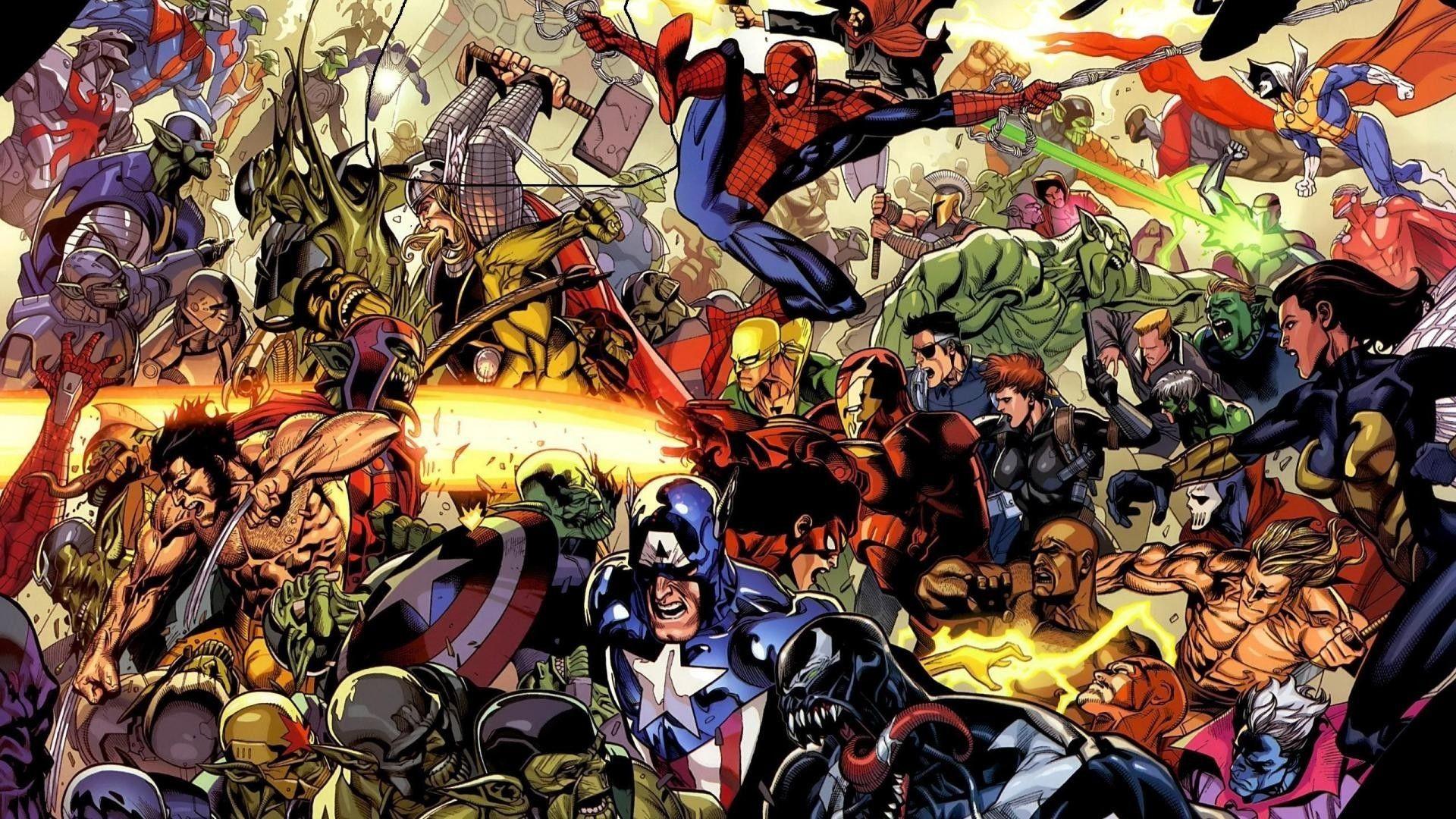 1920x1080 Marvel Superheroes Wallpaper