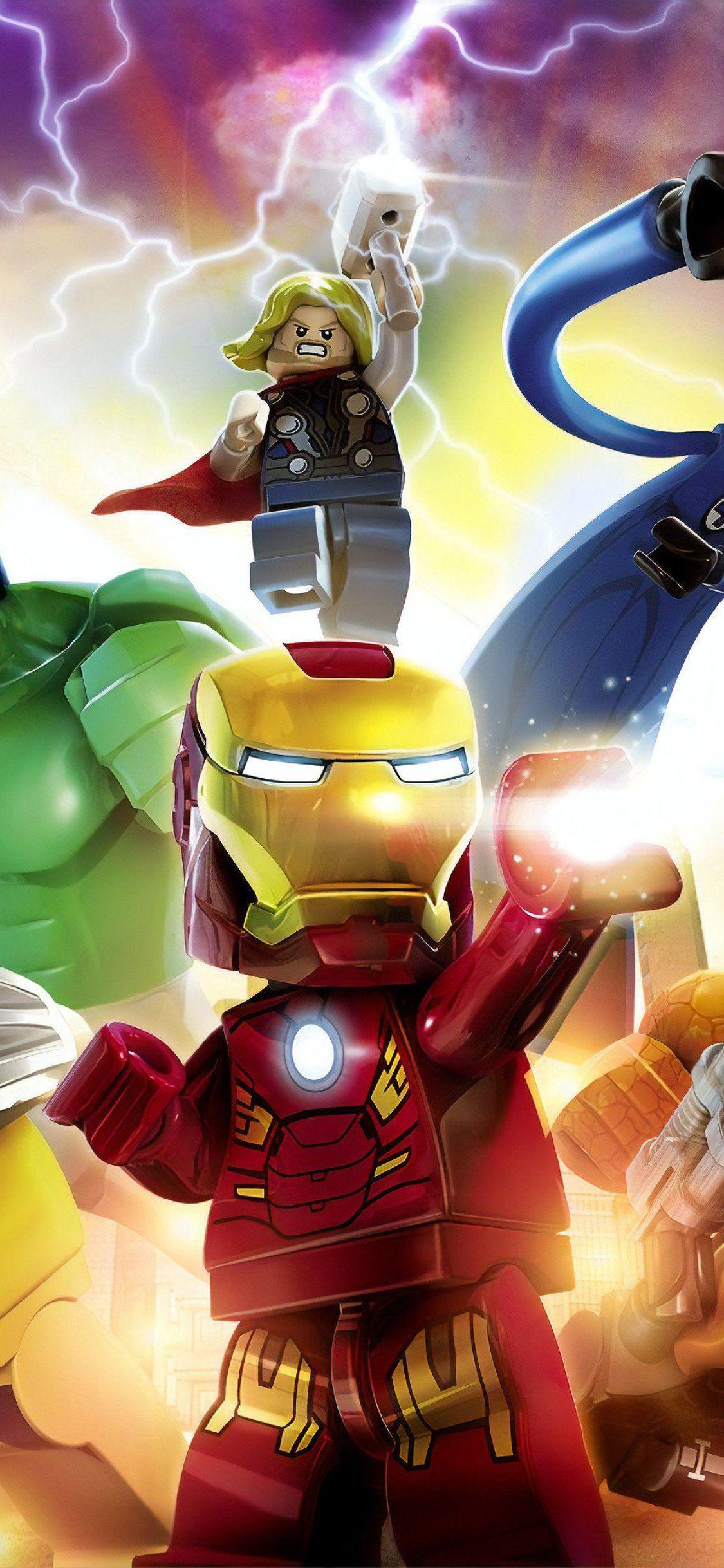 1125x2436 iPhone Avengers Superhero Wallpaper